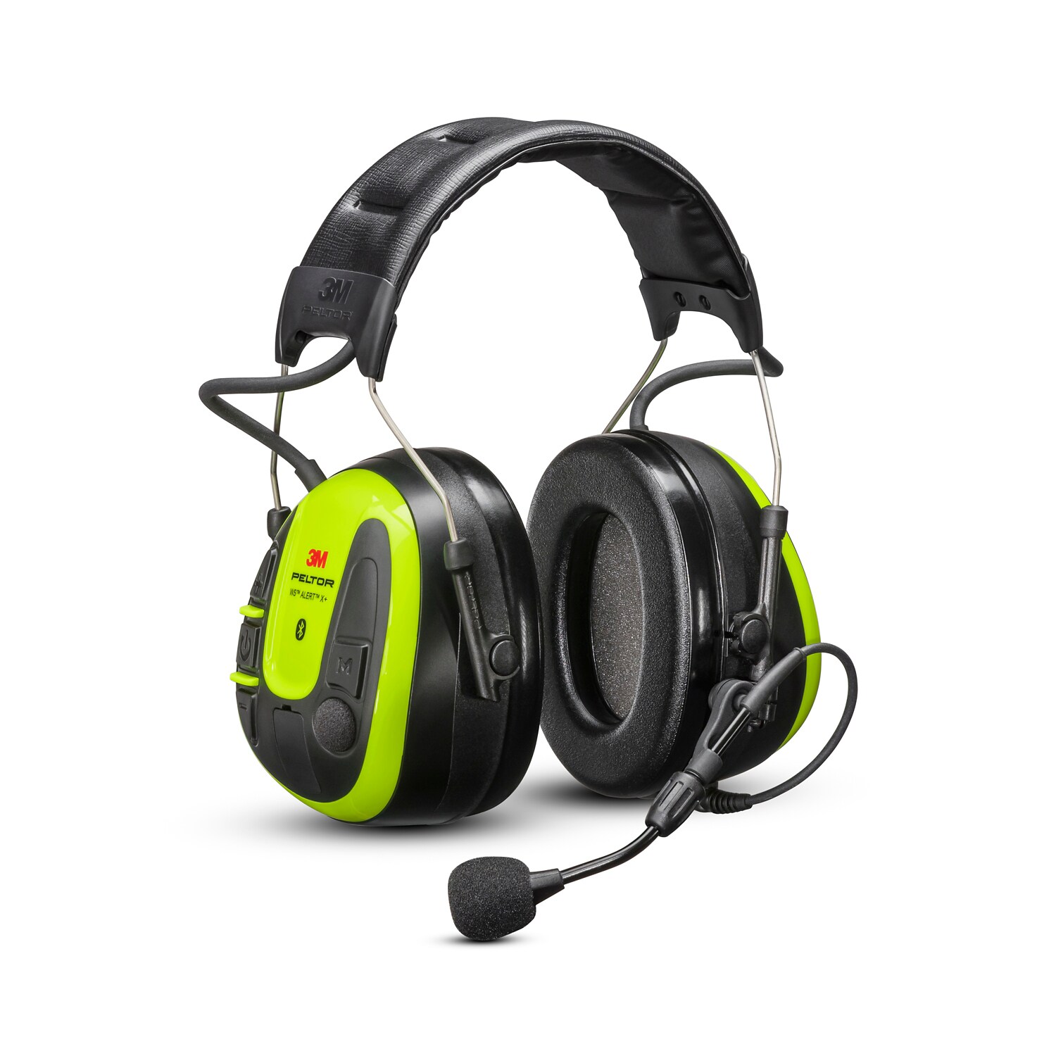 7100388861 - 3M PELTOR WS ALERT X+ Headset MRX21A3WS7-NA, App, Bright Yellow, Headband, Bluetooth, 10 ea/Case
