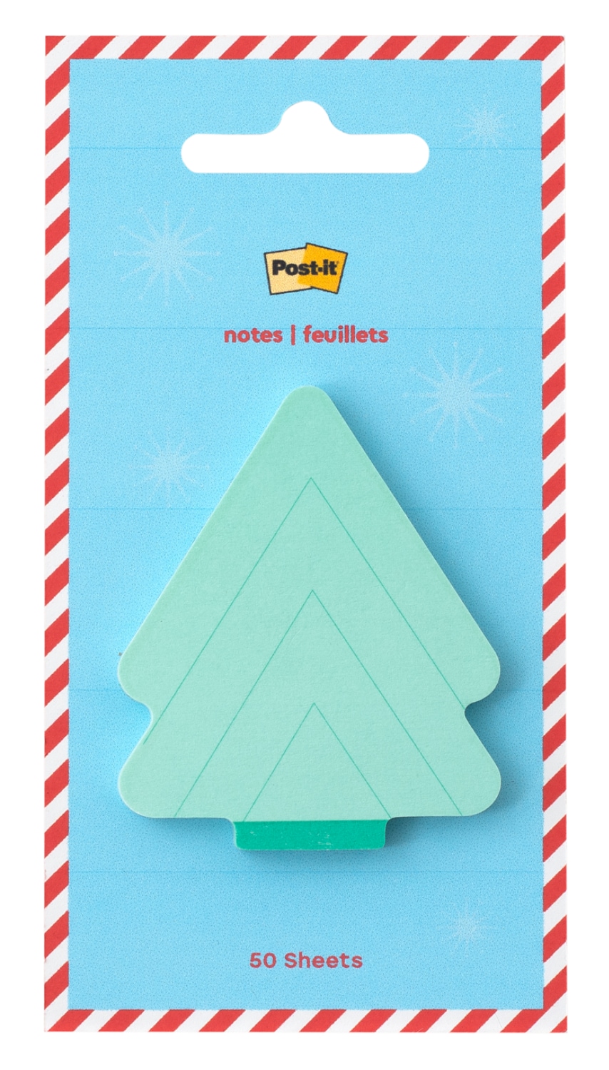 7100394084 - Post-it Jingle Notes Tree HOL25-JN-TR, 2x2.5in (50.8x63.5mm), 50 sheet