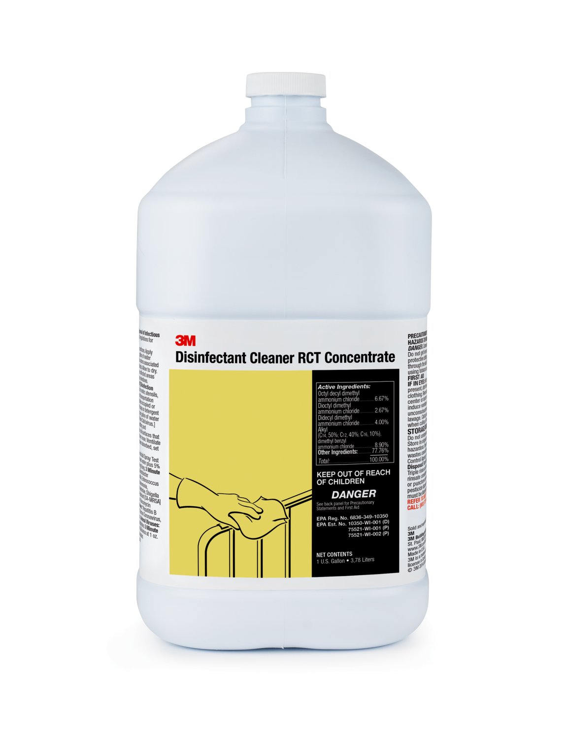 7010385951 - 3M Disinfectant Cleaner RCT Concentrate, 1 Gallon, 4/Case