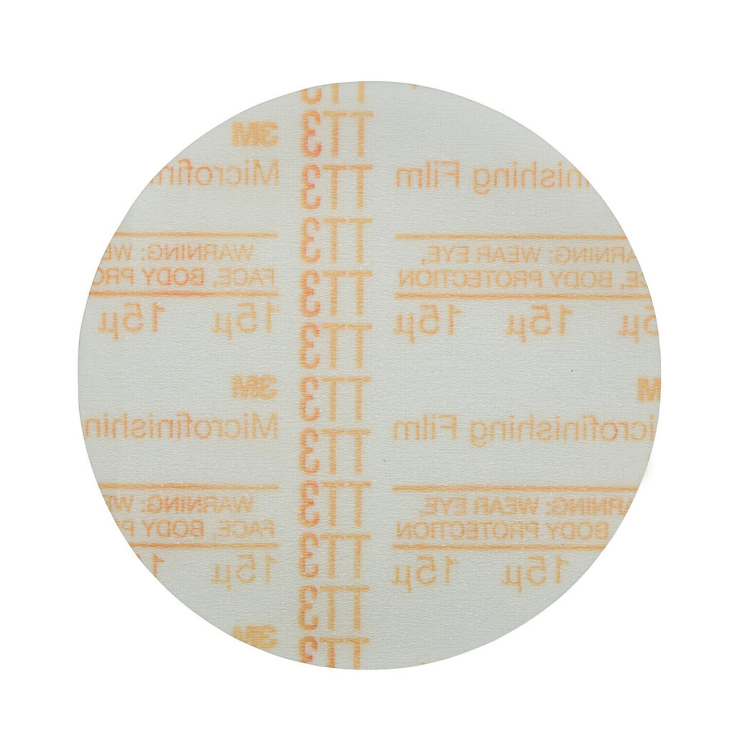 7100013608 - 3M Microfinishing PSA Film Disc 366L, 15 Mic 3MIL, Type D, Config