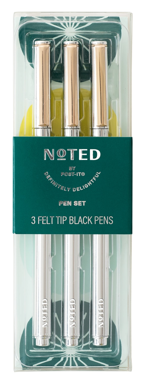 7100402215 - Post-it Noted HHW25-PEN-1, Metallic Felt Pen Set, 3 Pens