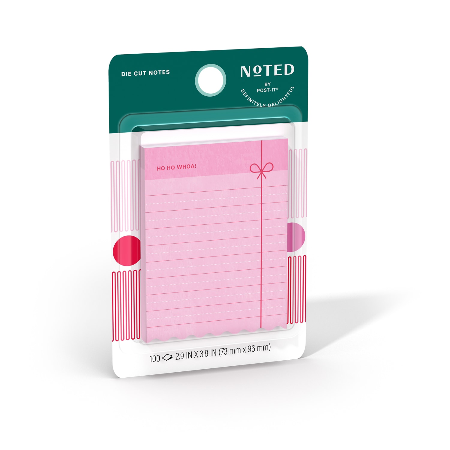 7100396317 - Post-it List Note Red Bow HHW25-34-1, 2.9 x 3.8 in (73x96mm), 100 sheet total