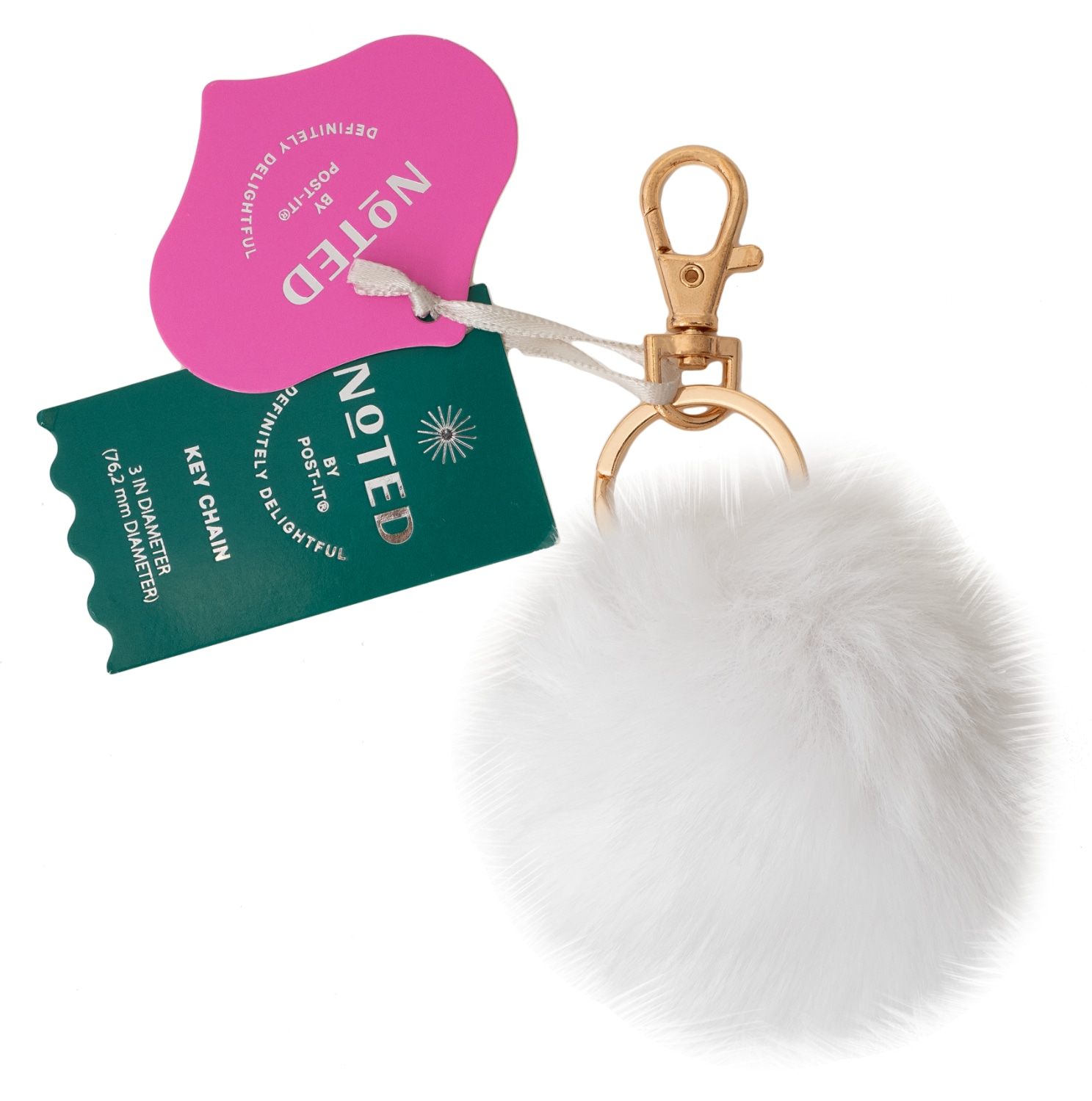 7100402236 - Post-it Noted Key Chain HHW25-CHM-1, 3 in Diameter (76.2mm)