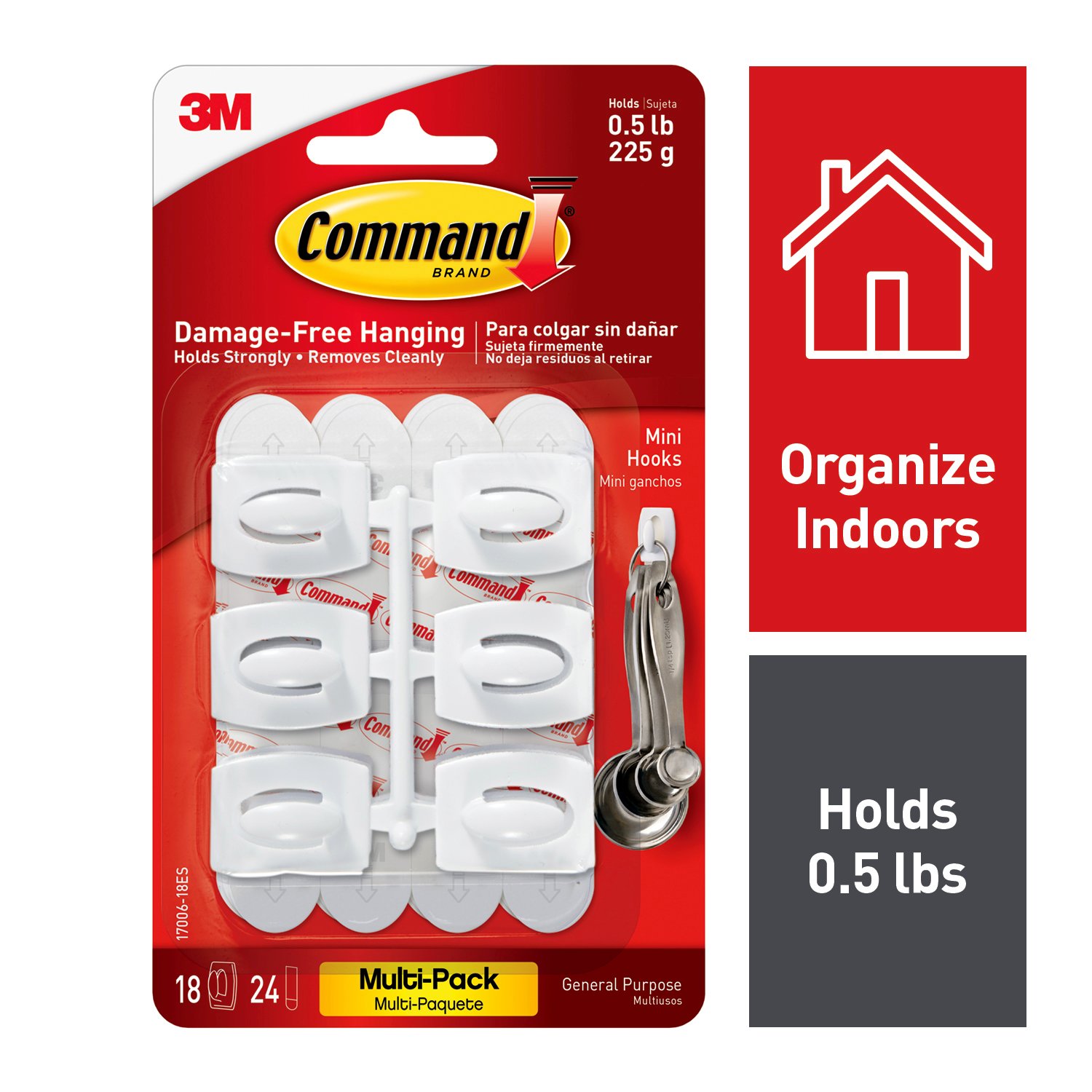7100089631 - Command Mini Hooks Value Pack 17006-18ES