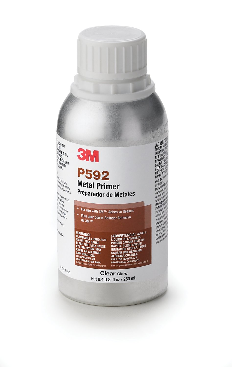 7000121492 - 3M Metal Primer P592, Clear, 250 mL Bottle, 12/Case