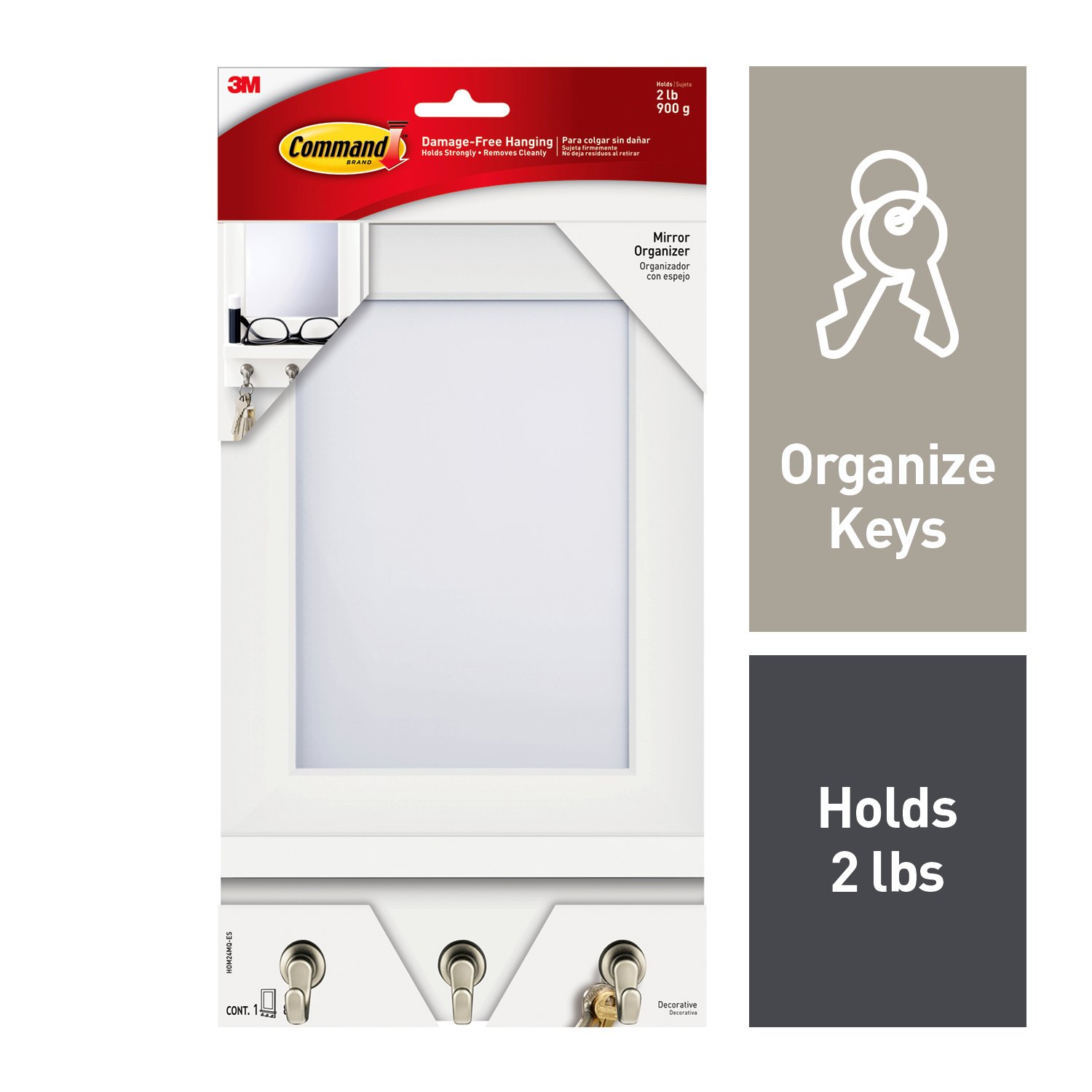 7100157626 - Command Mirror Organizer, HOM24MQ-ES, Quartz