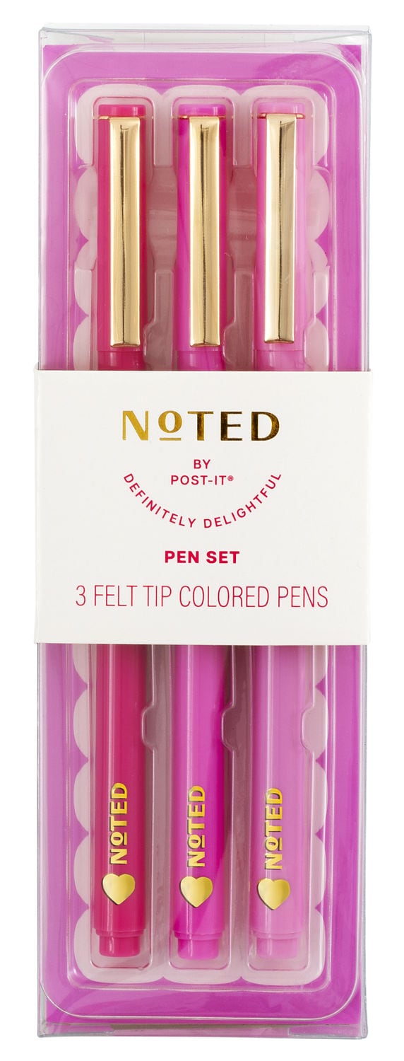 7100399551 - Post-it Noted NTDV26-PEN-1, Felt Tip Pens Set, 3 Pens
