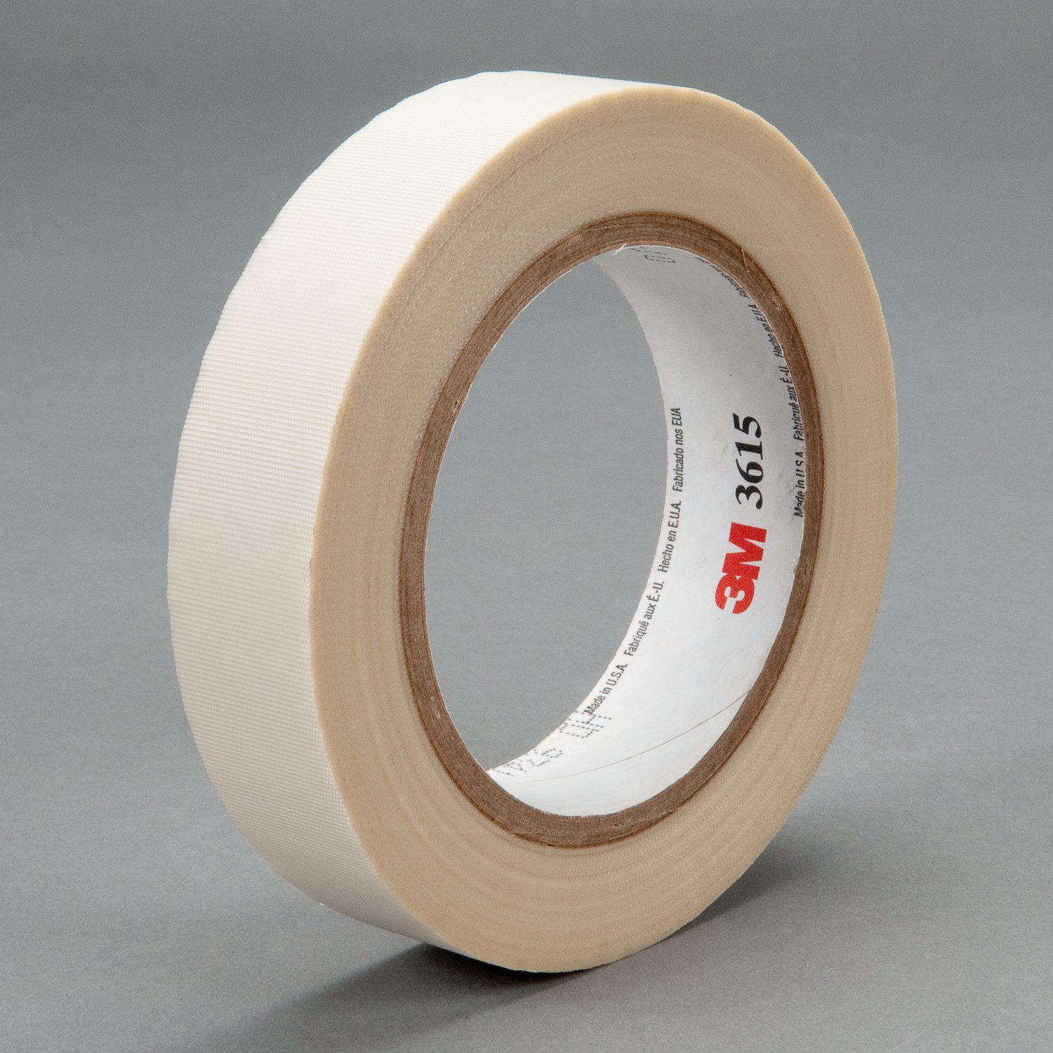 7100054796 - 3M Glass Cloth Tape 3615, White, 3/4 in x 36 yd, 7 mil, 48 Roll/Case