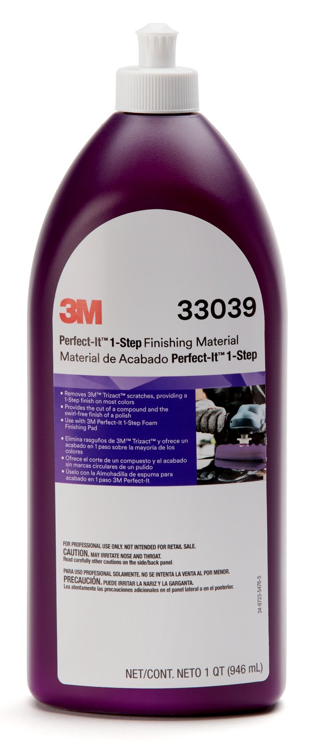 7100210662 - 3M Perfect-It 1-Step Finishing Material, 33039, 1 qt (32 fl oz), 6 per case