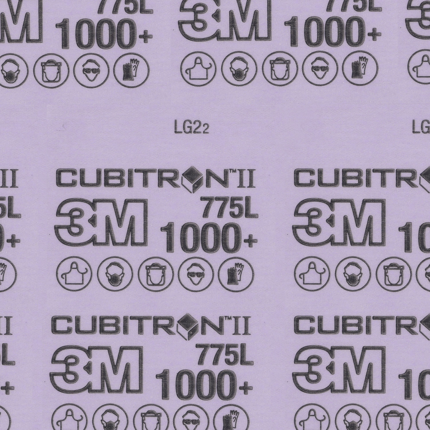 7100401033 - 3M Cubitron II Hookit Film Sheet 775L, 1000+ 3MIL, Config