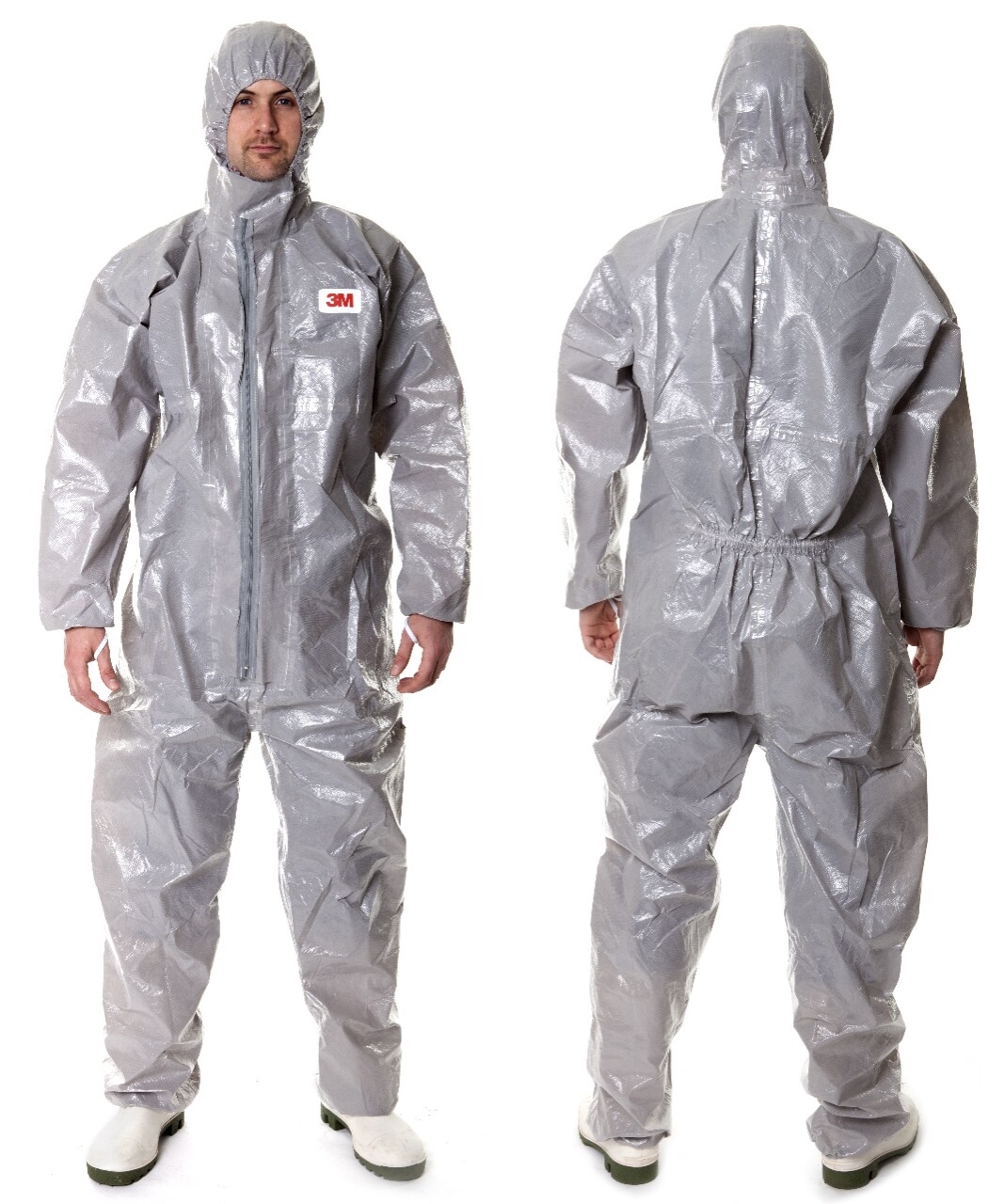 7100256137 - 3M Chemical Protective Coverall 4570, Grey, Type 3/4/5/6, Small, 12 ea/Case