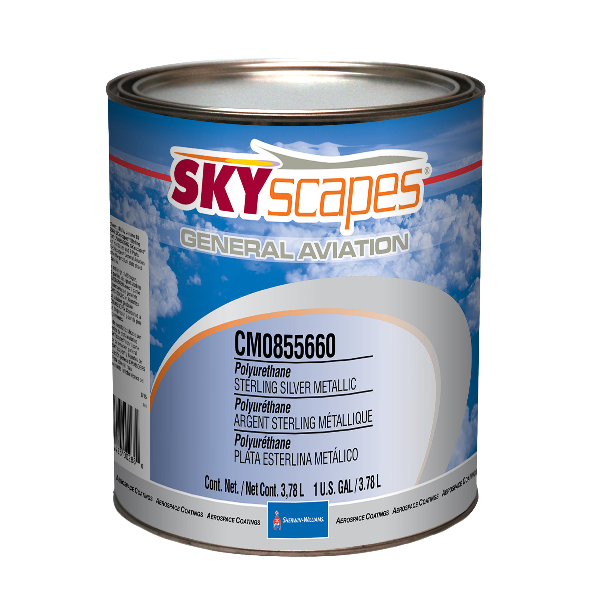 CM0855000 - SKYSCAPES GENERAL AVIATION POLYURETHANE BRIGHT METALLIC TONER