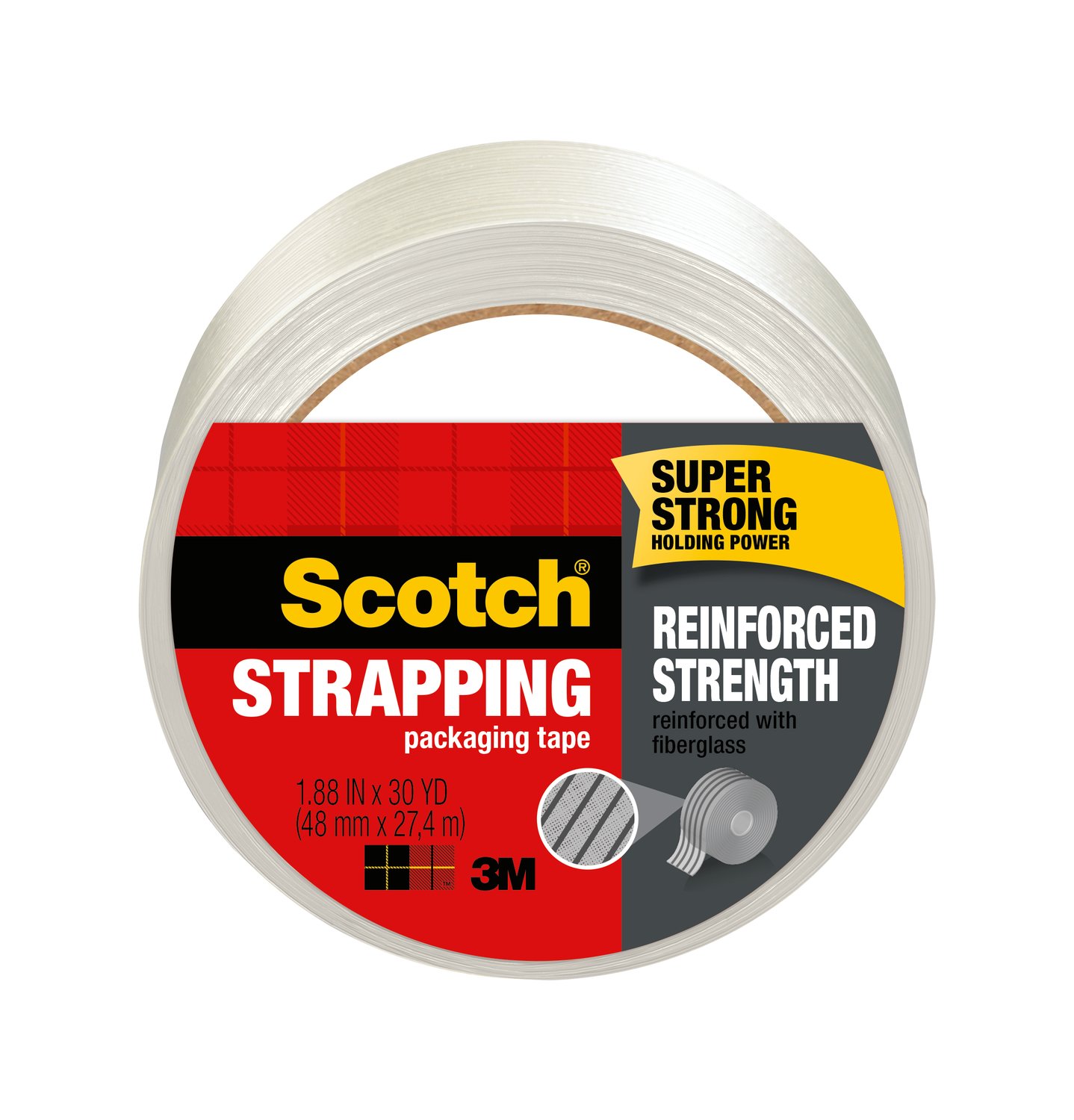7010332969 - Scotch Reinforced Strength Shipping Strapping Tape 8950-30, 1.88 in x
30 yd (48 mm x 27,4 m)