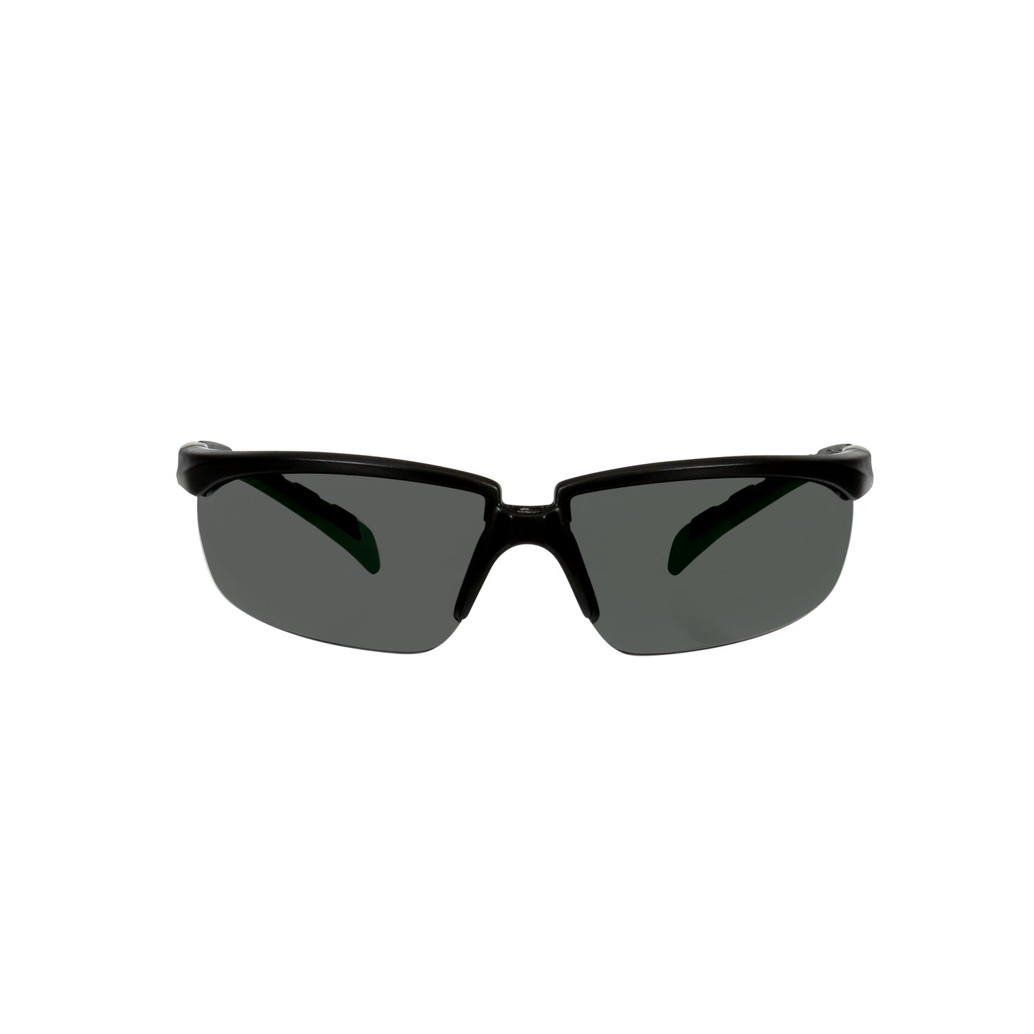 7100203188 - 3M Solus 2000 Series, S2030AS-BLK, Black/Green Temples, IR 3.0 Gray Anti-Scratch lens, 20ea/cs
