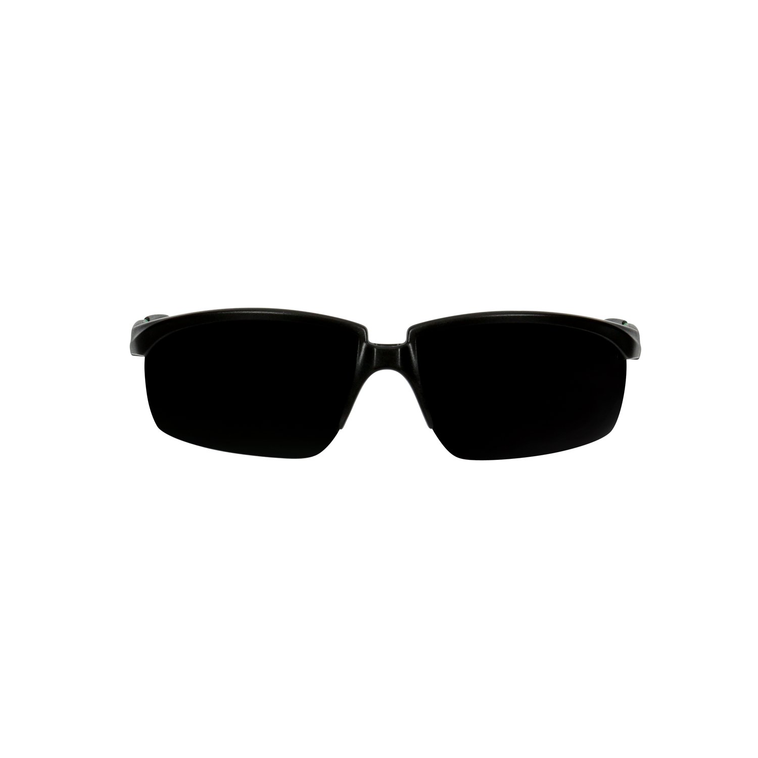 7100203186 - 3M Solus 2000 Series, S2050AS-BLK, Black/Green Temples, IR 5.0 Gray Anti-Scratch lens, 20ea/cs