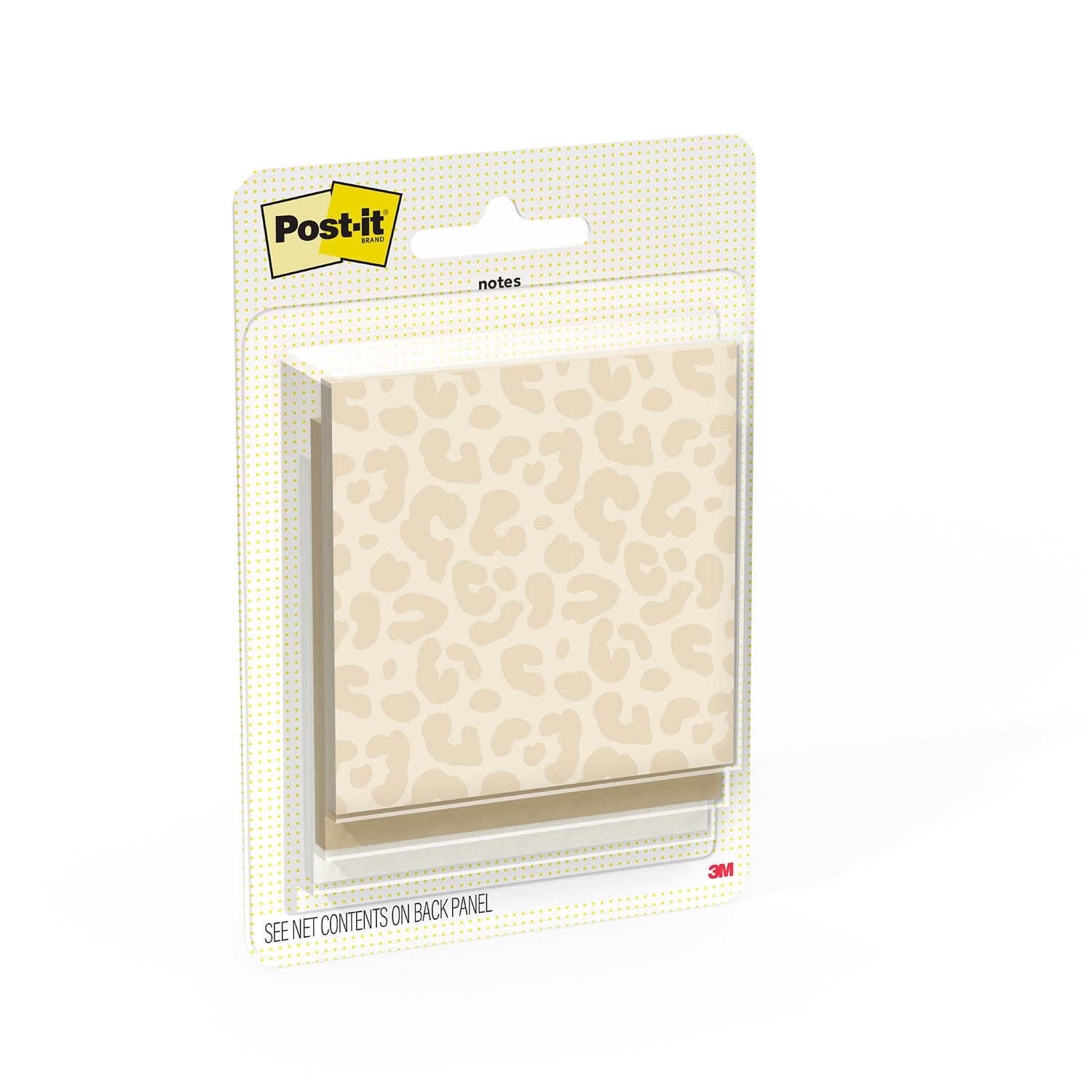 7100409781 - Post-it Notes Polished Spot On 3321-PP-SO, 3 in x 2.9in (76x73mm), 3 Pads/Pack, 45 Sheets/Pad, 100% PEFC, SGSCH-PEFC-COC-110078