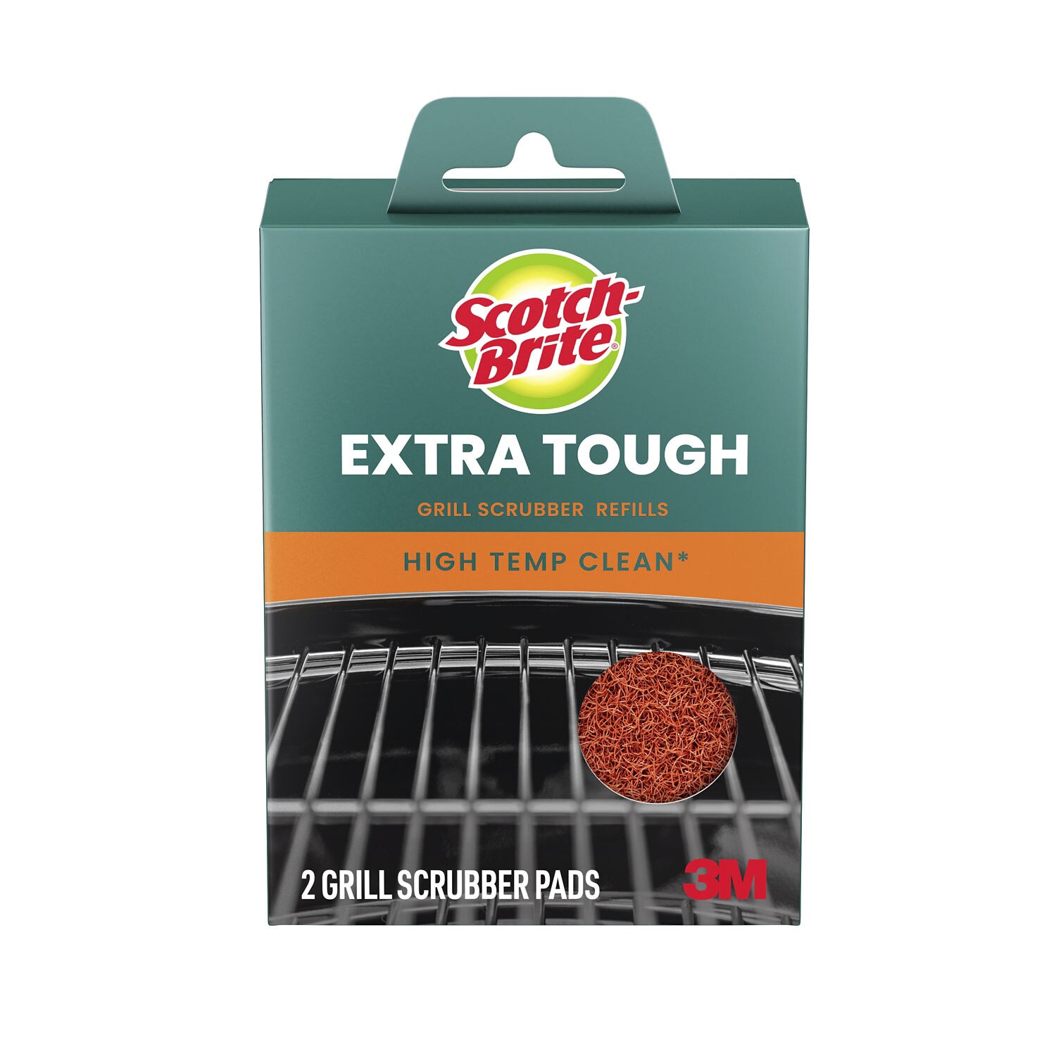 7100405885 - Scotch-Brite Extra Tough Grill Scrubber Refills GGET-2, 2 each/pack, 6 packs/case