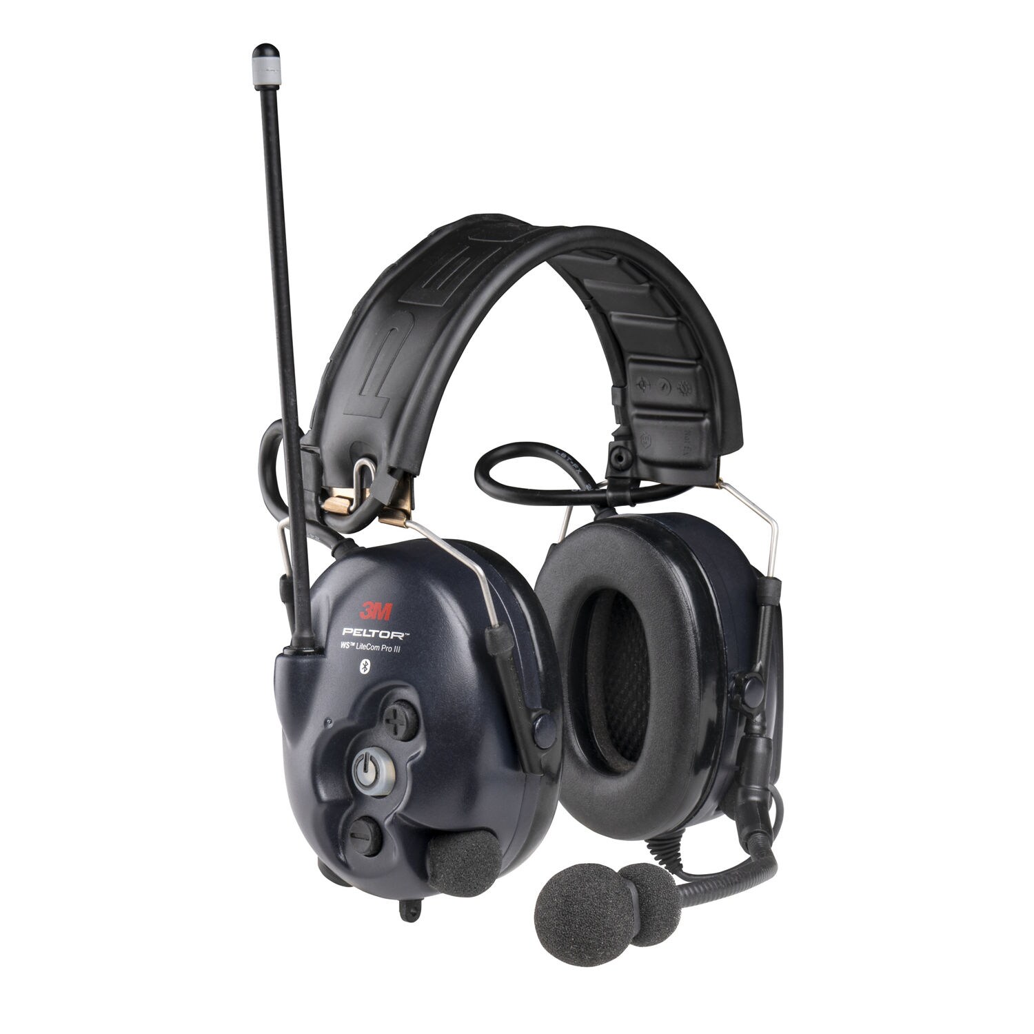 7100413942 - 3M PELTOR WS LiteCom Pro III MT34H7F4D10NA, Foldable Headband, Dark Blue, Flexible Boom Mic, NA Version, 5 ea/Case