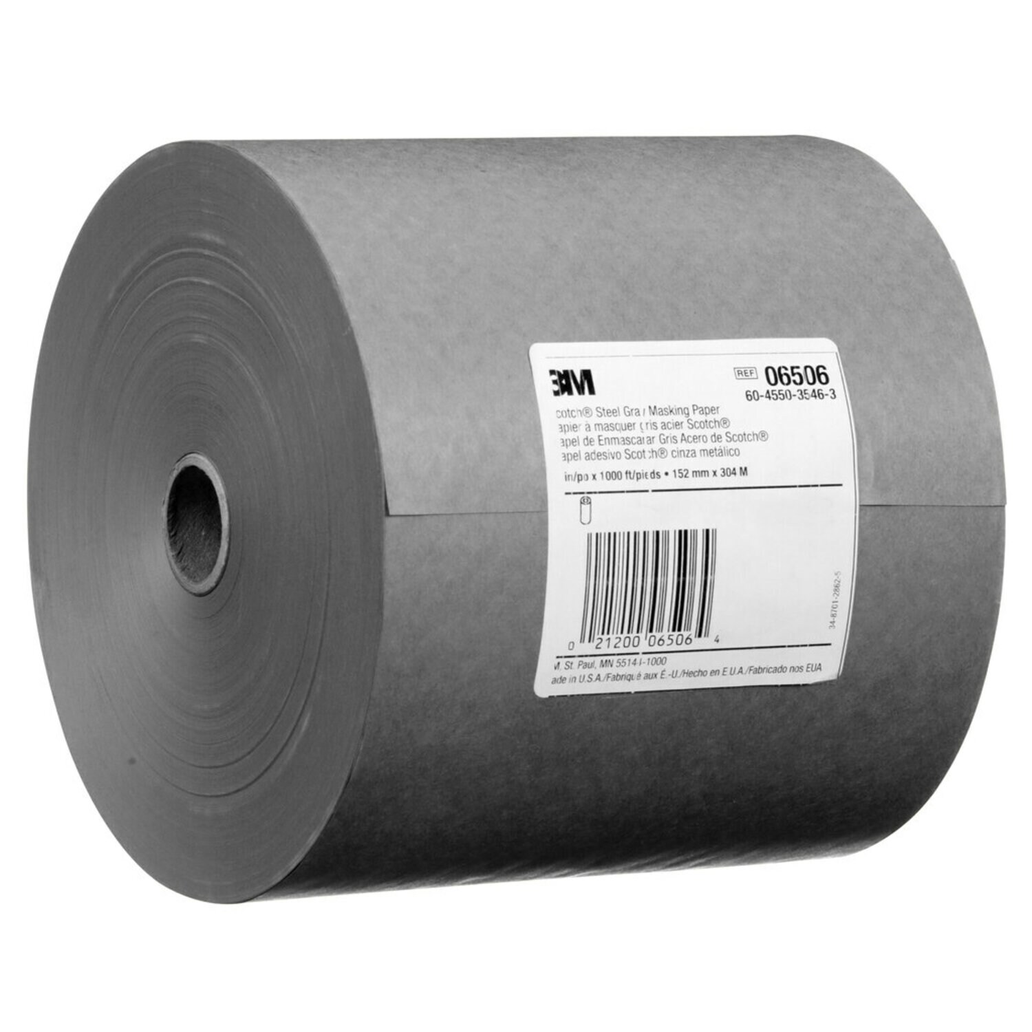 7000045440 - Scotch Steel Gray Masking Paper, 06506, 6 in x 1000 ft, 6 per case