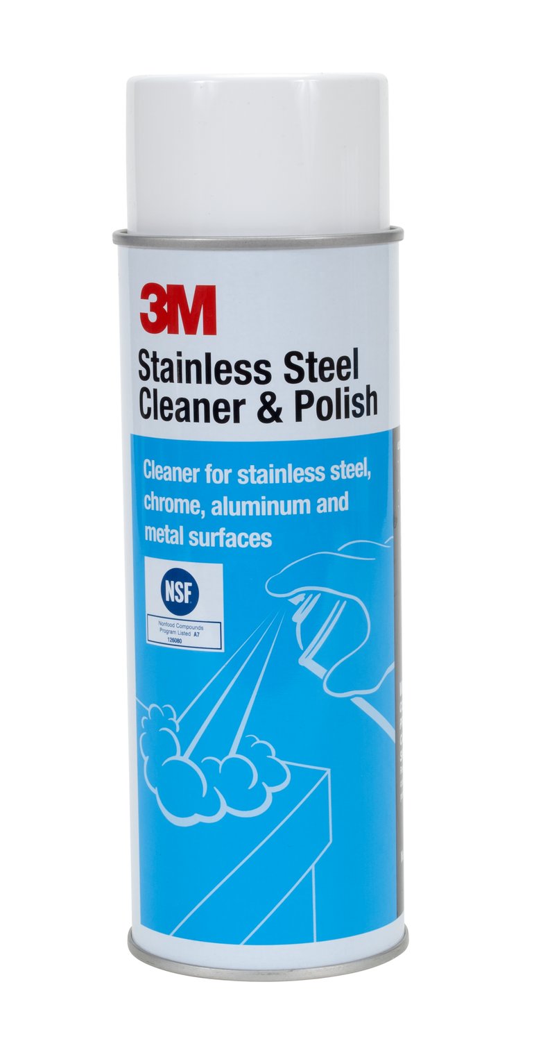 7000000697 - 3M Stainless Steel Cleaner & Polish, Aerosol, 21 oz, 12 ea/Case