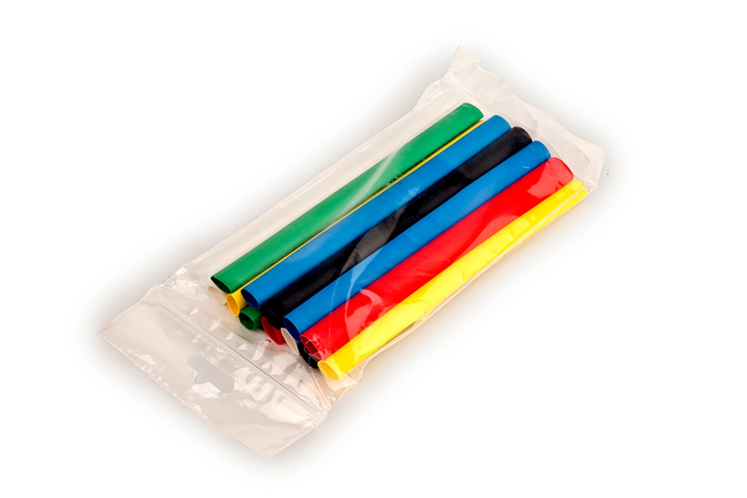 7000132600 - 3M Heat Shrink Tubing Assortment Pack FP-301-1/8-Assort: 6 in length
pieces, 4 each of 7 colors, 10/case