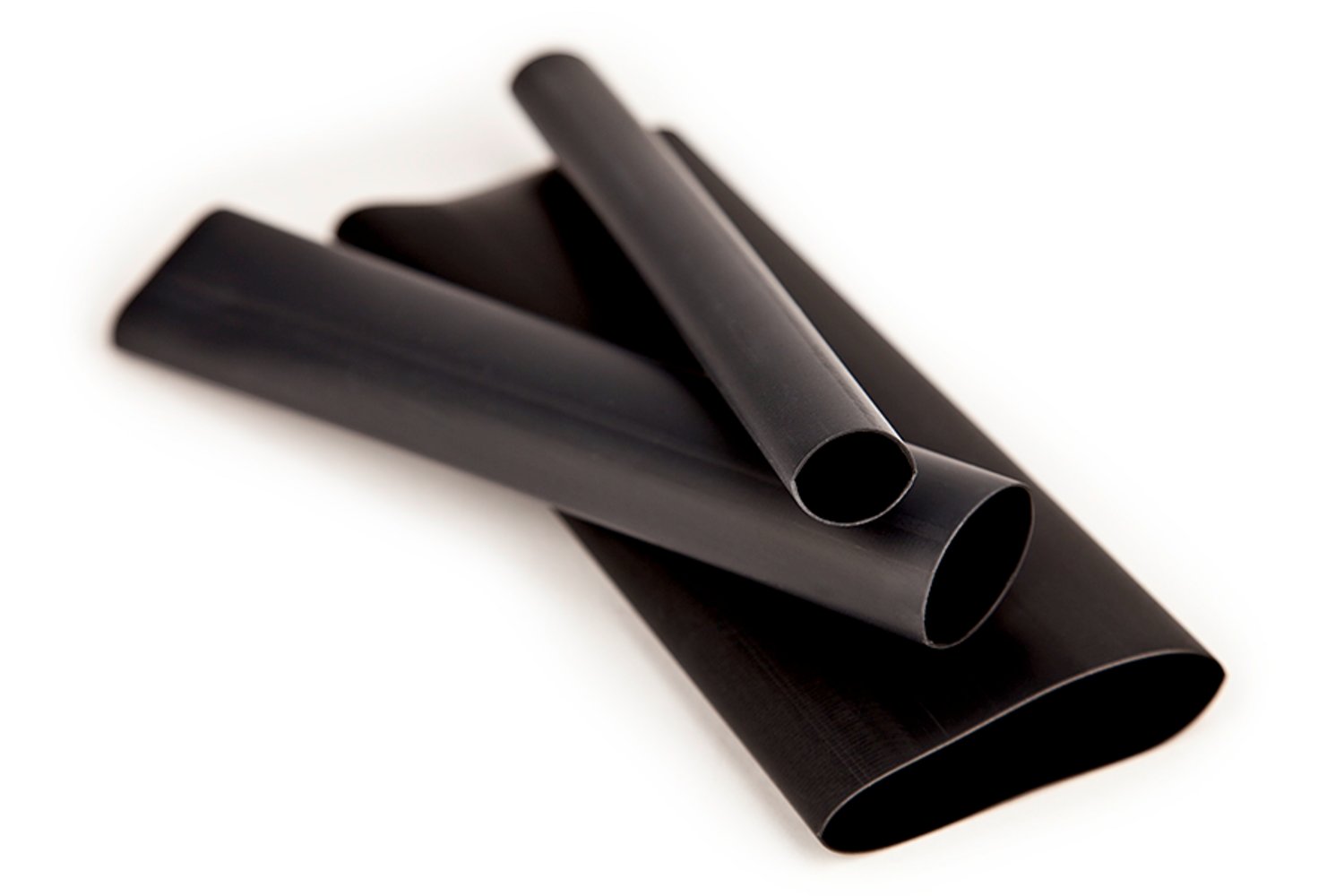 7010293961 - 3M Heat Shrink Flexible Polyolefin Tubing EPS200-1 1/2-6"-Black-10-3 Pc Pks, 6 in length sticks, 3 pieces/pack, 10 Packs/Case