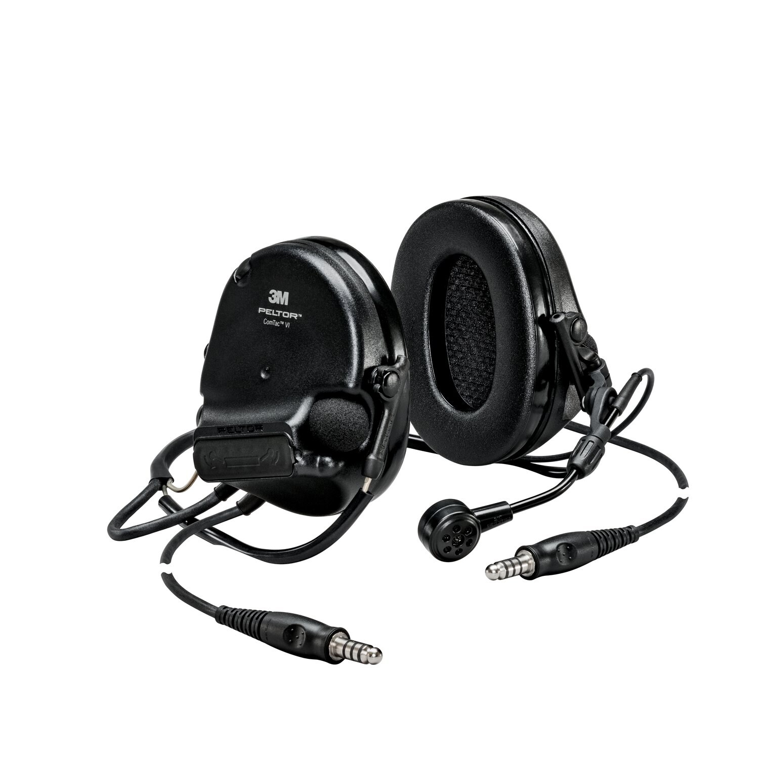 7100274460 - 3M PELTOR SwatTac VI NIB Headset MT20H682BB-19N SVS, Dual DL, Black, Backband, 915 MHz, 10 ea/Case