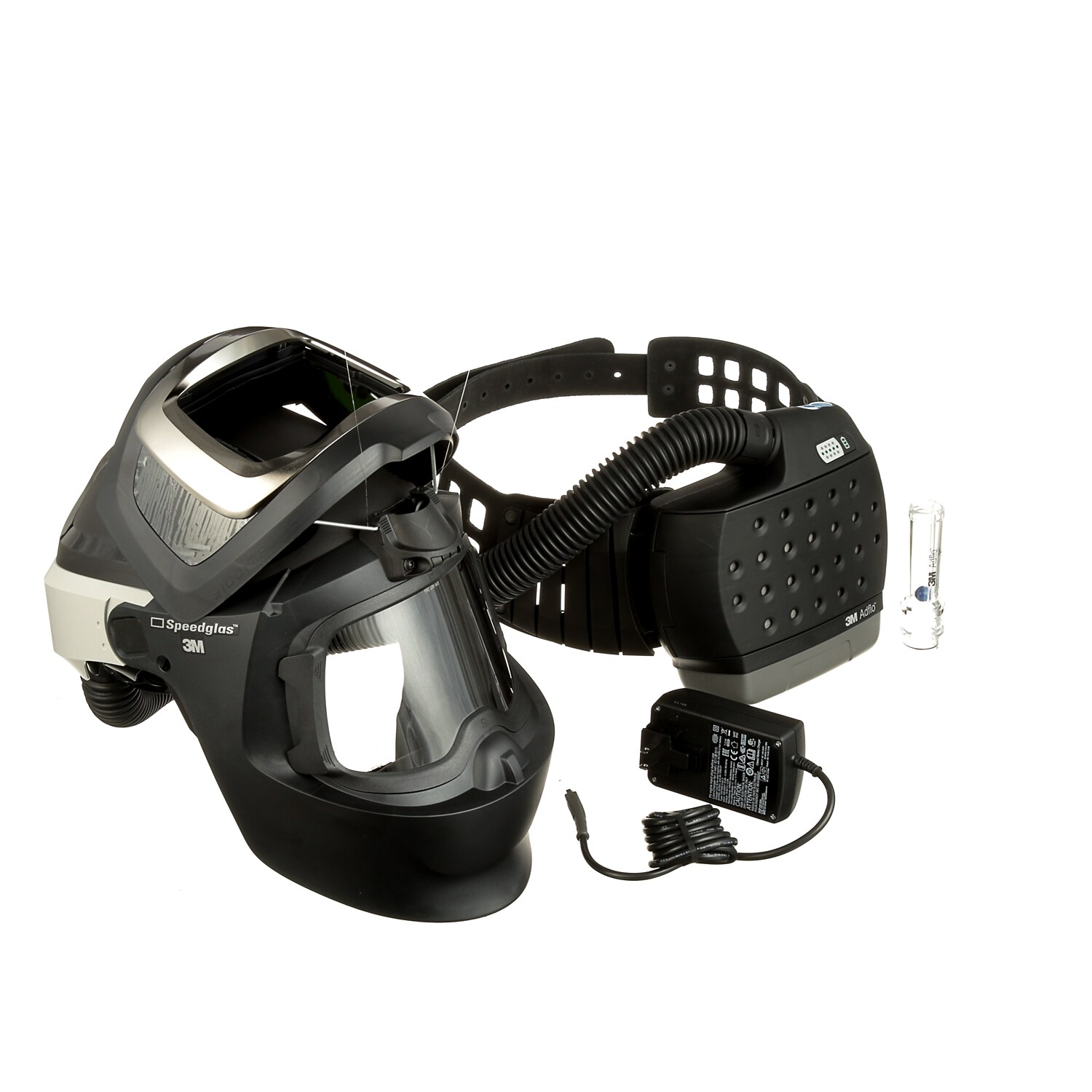 7100262933 - 3M Adflo Powered Air Purifying Respirator HE System with 3M Speedglas Welding Helmet 9100 MP 37-1101-00SW, 1 ea/Case