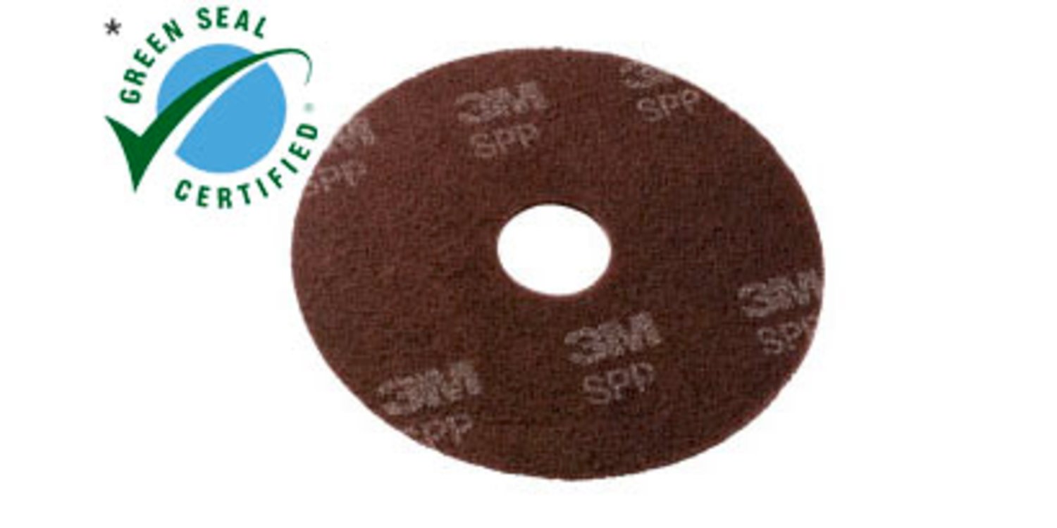 7000001113 - Scotch-Brite Surface Preparation Pads SPP, Brown, 432 mm, 17 in, 10 Pads/Case
