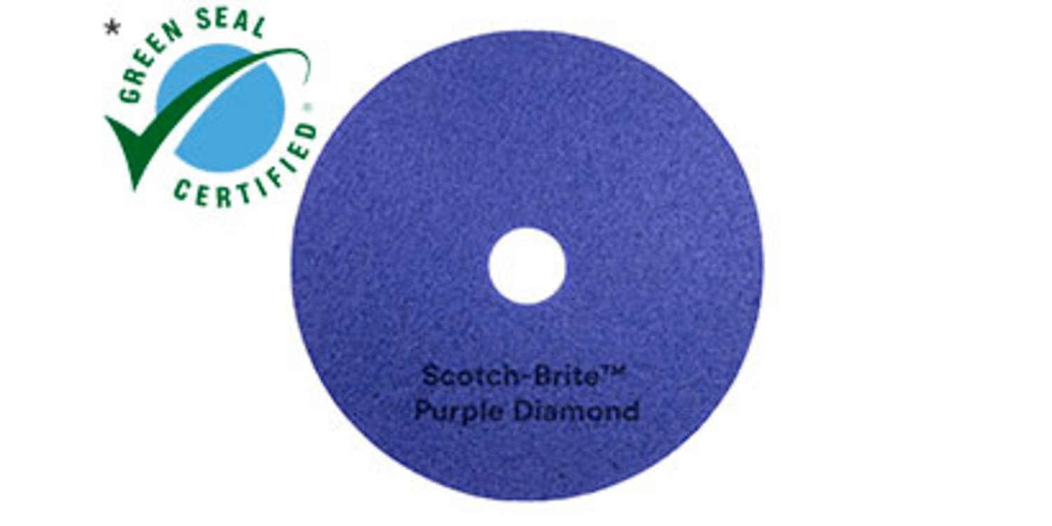 7100199769 - Scotch-Brite Purple Diamond Floor Pad Plus, 57 in x 39 m, Jumbo, 1 Each