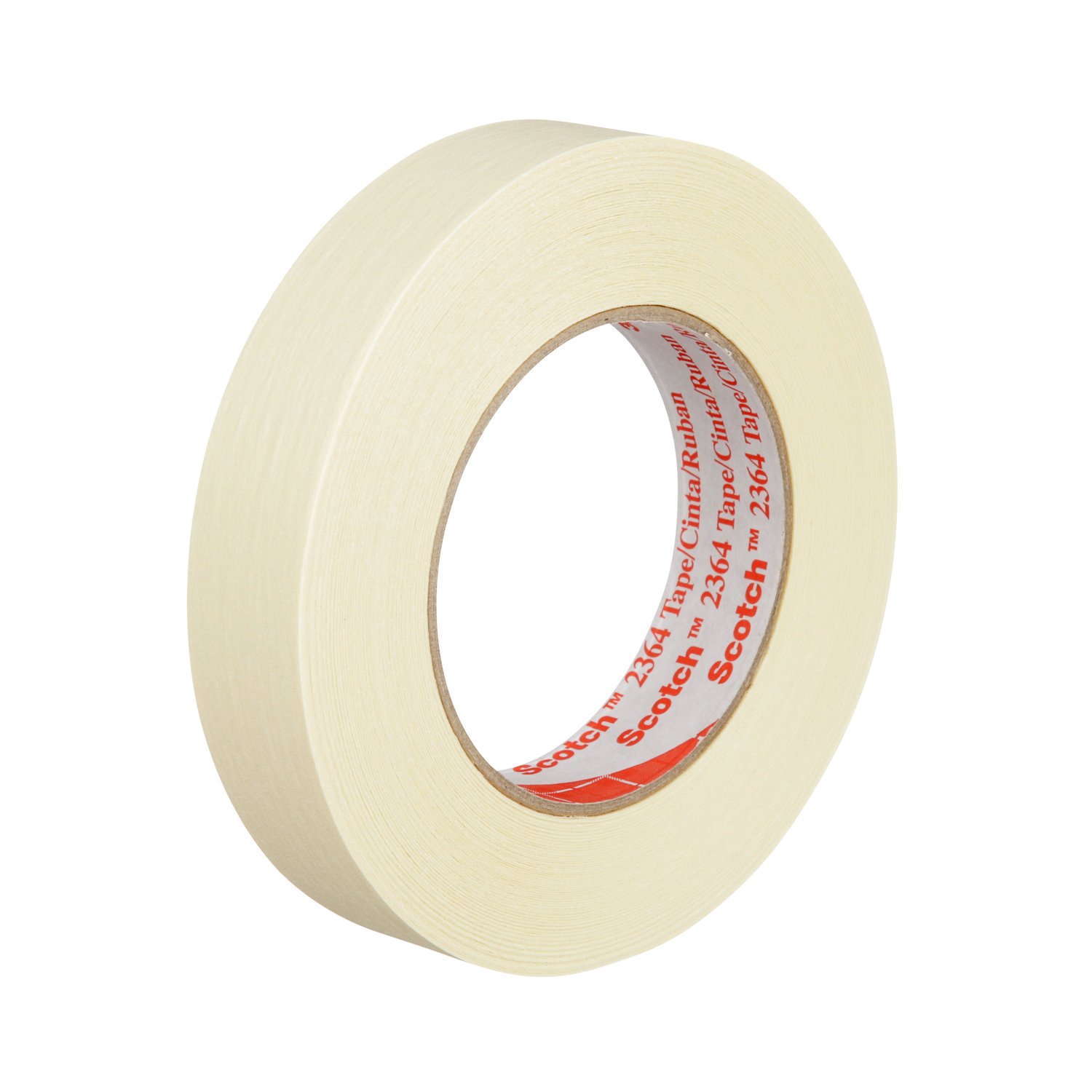 7100094011 - 3M Performance Masking Tape 2364, Tan, 24 mm x 55 m, 6.5 mil, 36 Rolls/Case