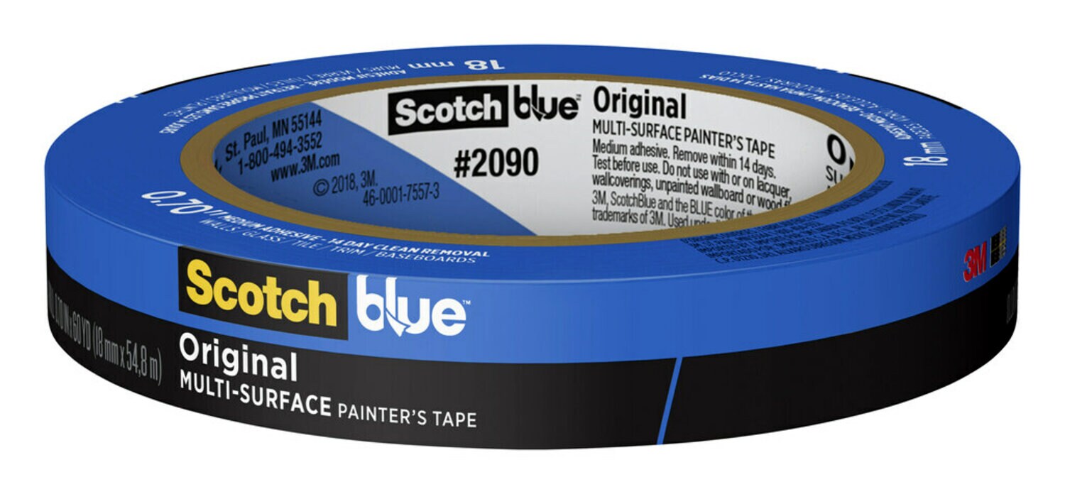 7100187170 - ScotchBlue Original Painter's Tape 2090-18EC, 0.70 in x 60 yd (18mm x 54,8m)