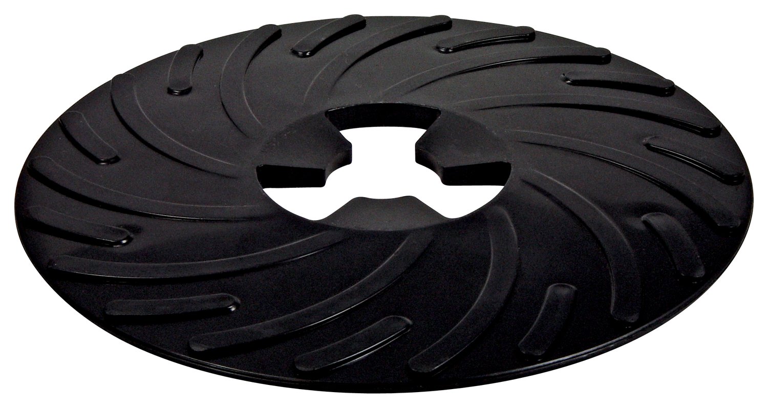 7000148244 - 3M Disc Pad Face Plate Ribbed 81729, 9 in Hard Black, 10 ea/Case