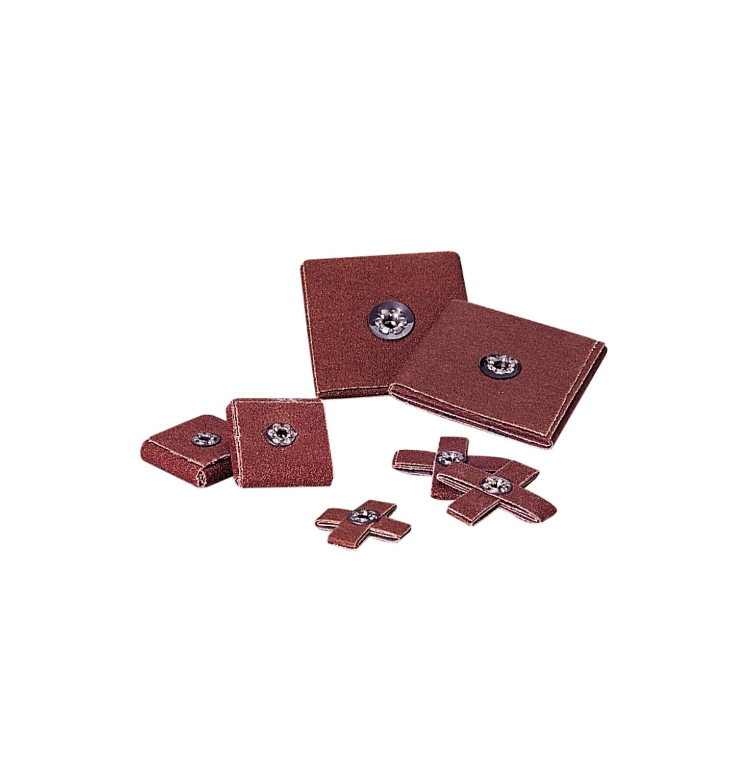 7100105471 - Standard Abrasives S/C Cross Pad 724346, 8 PLY, 2 in x 2 in x 1/2 in, 8-32, 120, 100/Carton, 1000 ea/Case