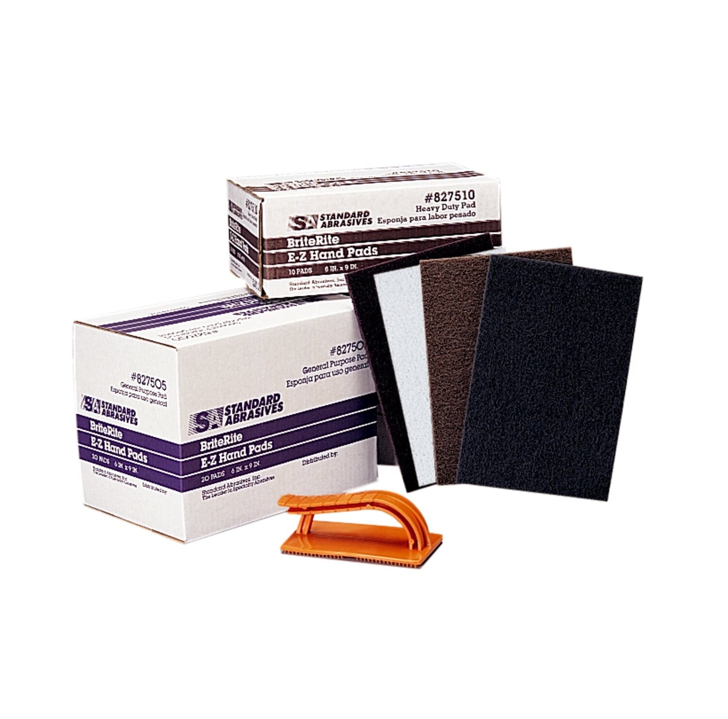 7000121662 - Standard Abrasives Heavy Duty Hand Pad, 827510, 6 in x 9 in, 40 ea/Case
