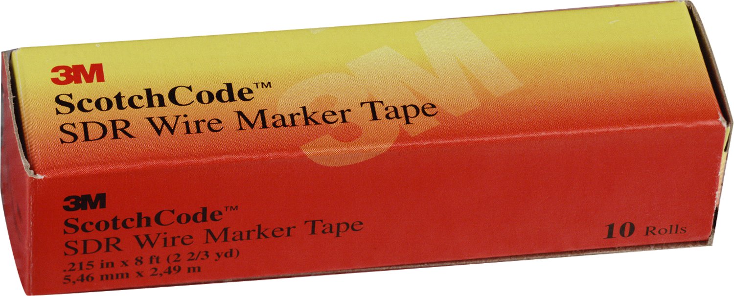 7000031765 - 3M Wire Marker Tape Numbers SDR-50-59, 50 Rolls/Case