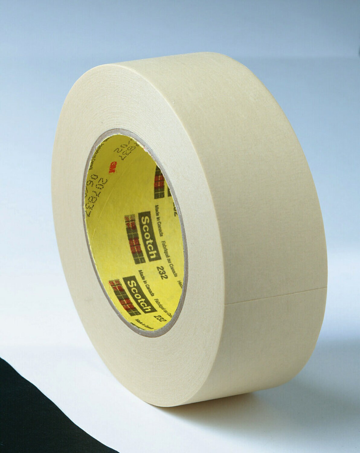 7000124028 - 3M High Performance Masking Tape 232, Tan, 6 mm x 55 m, 6.3 mil, 144 Roll/Case