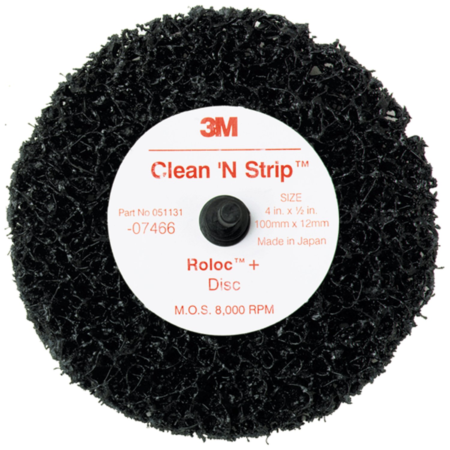 7000120779 - Scotch-Brite Roloc + Clean and Strip Disc 7466, 4 in x 1/2 in, S XCS, 10 ea/Case