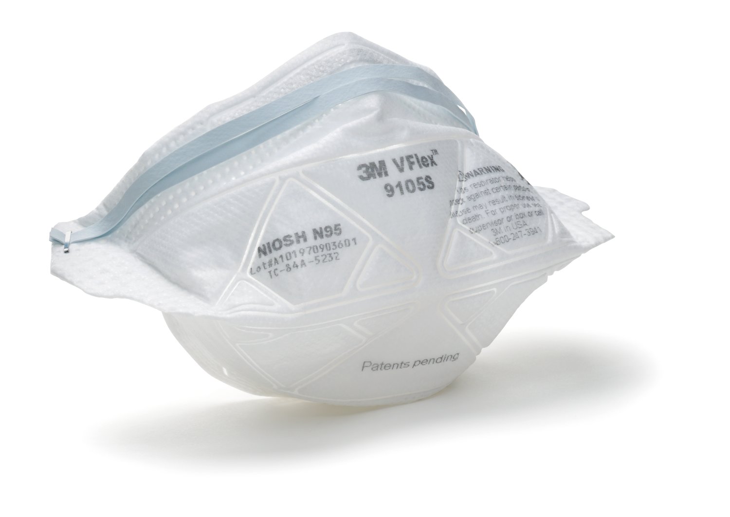 7000030028 - 3M VFlex Particulate Respirator 9105S, N95, Small 400 EA/Case