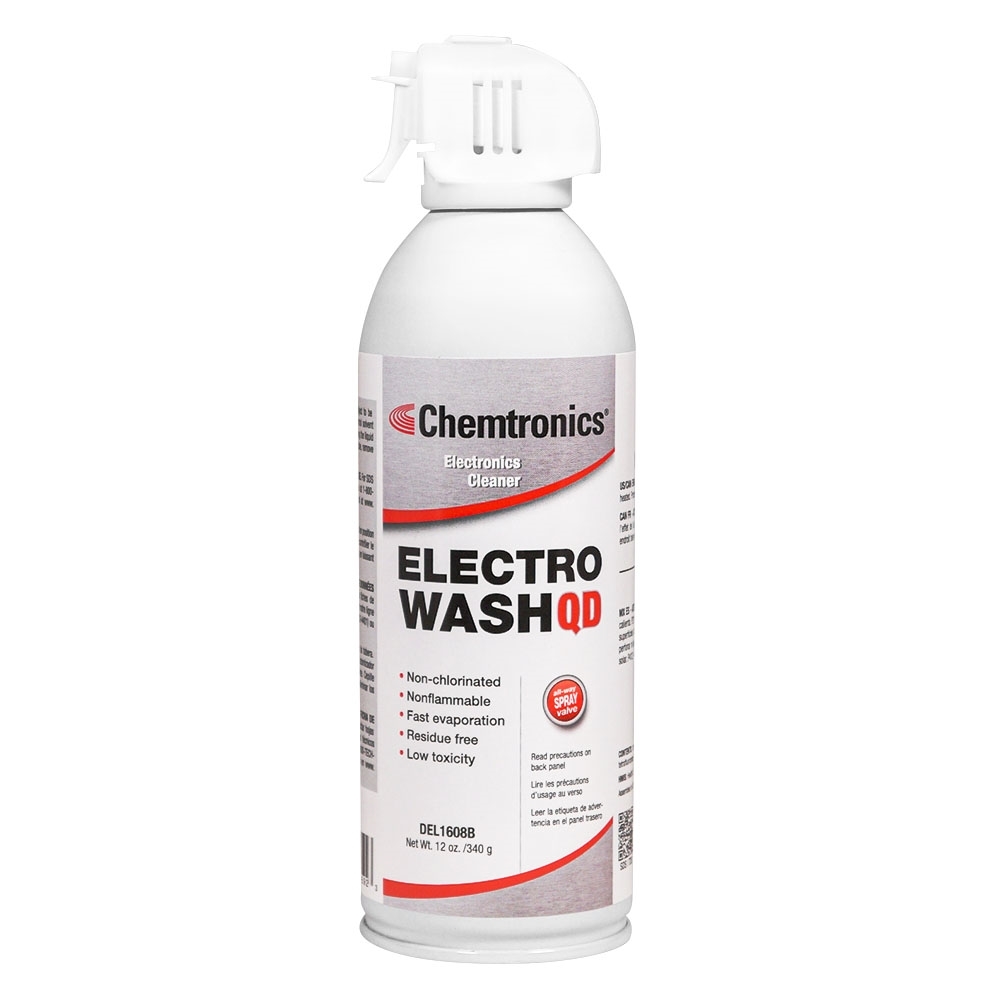 DEL1608B - CHEMTRONICS ELECTRO WASH QD DEGREASER 12OZ