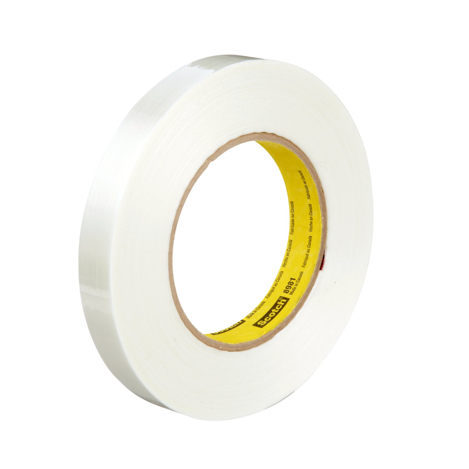 7000123467 - Scotch Filament Tape 8981, Clear, 18 mm x 55 m, 6.6 mil, 48 Roll/Case