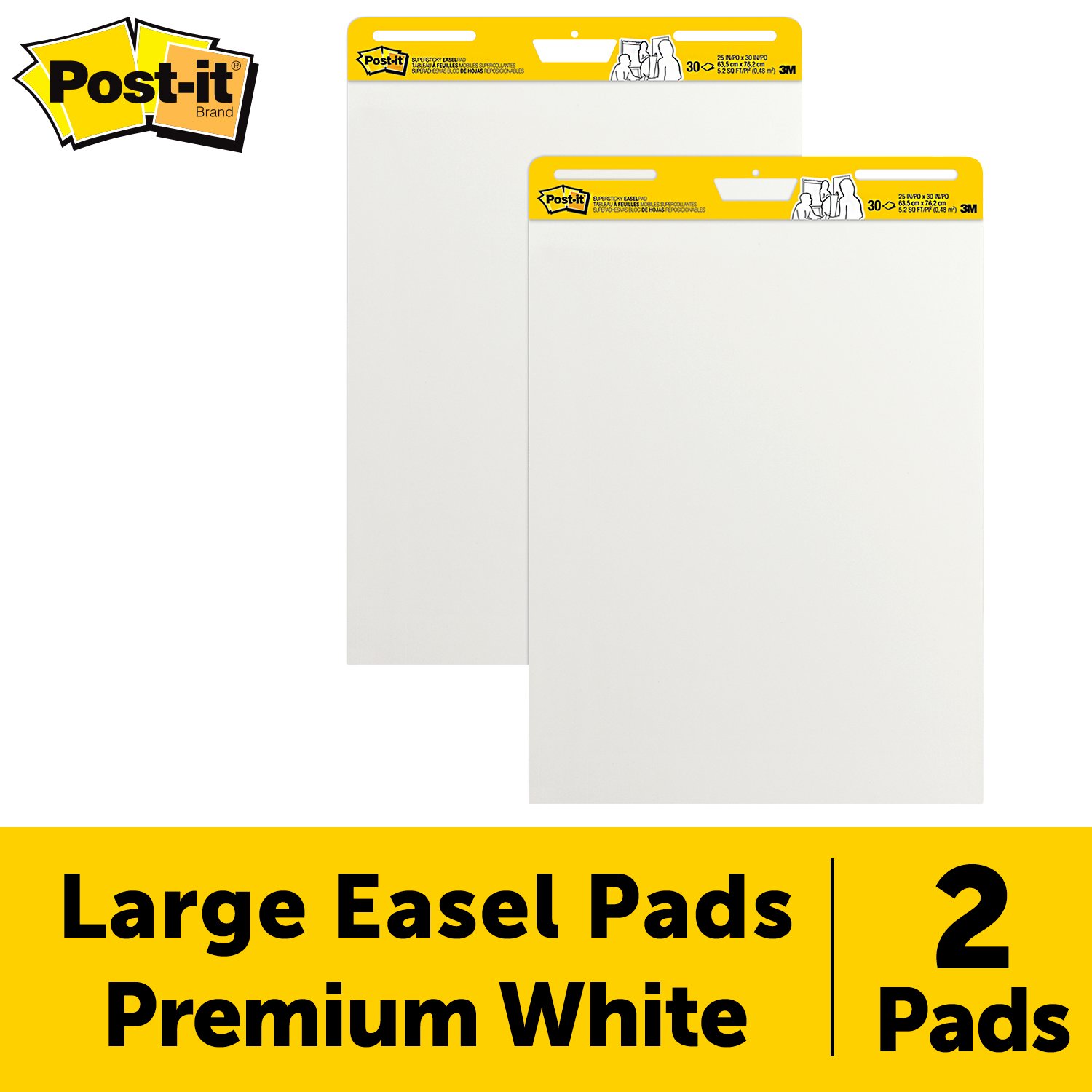 7100290334 - Post-it Easel Pad 559, 25 in x 30 in (63.5 cm x 76.2 cm)