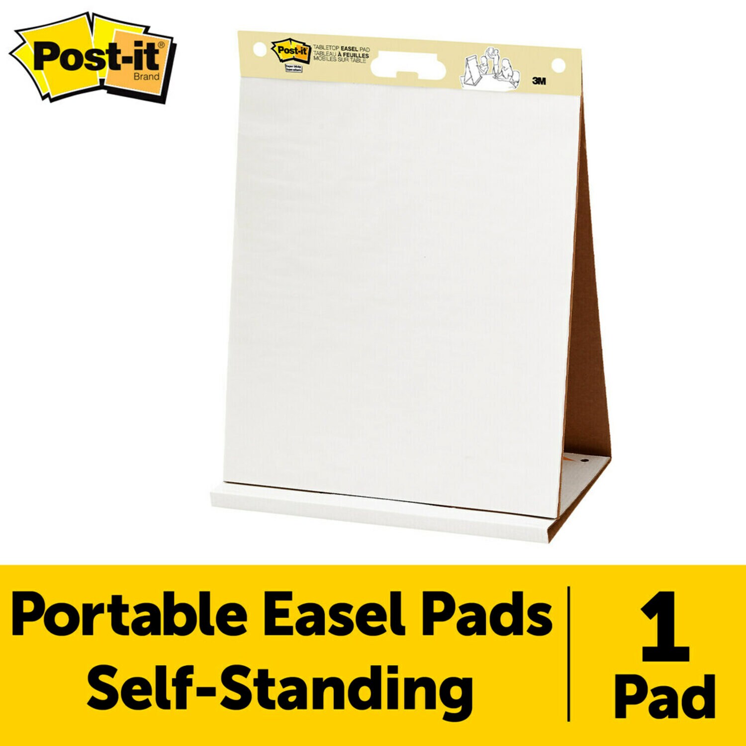 7100171586 - Post-it Super Sticky Tabletop Easel Pad 563R, 20 in. x 23 in. x .5 in