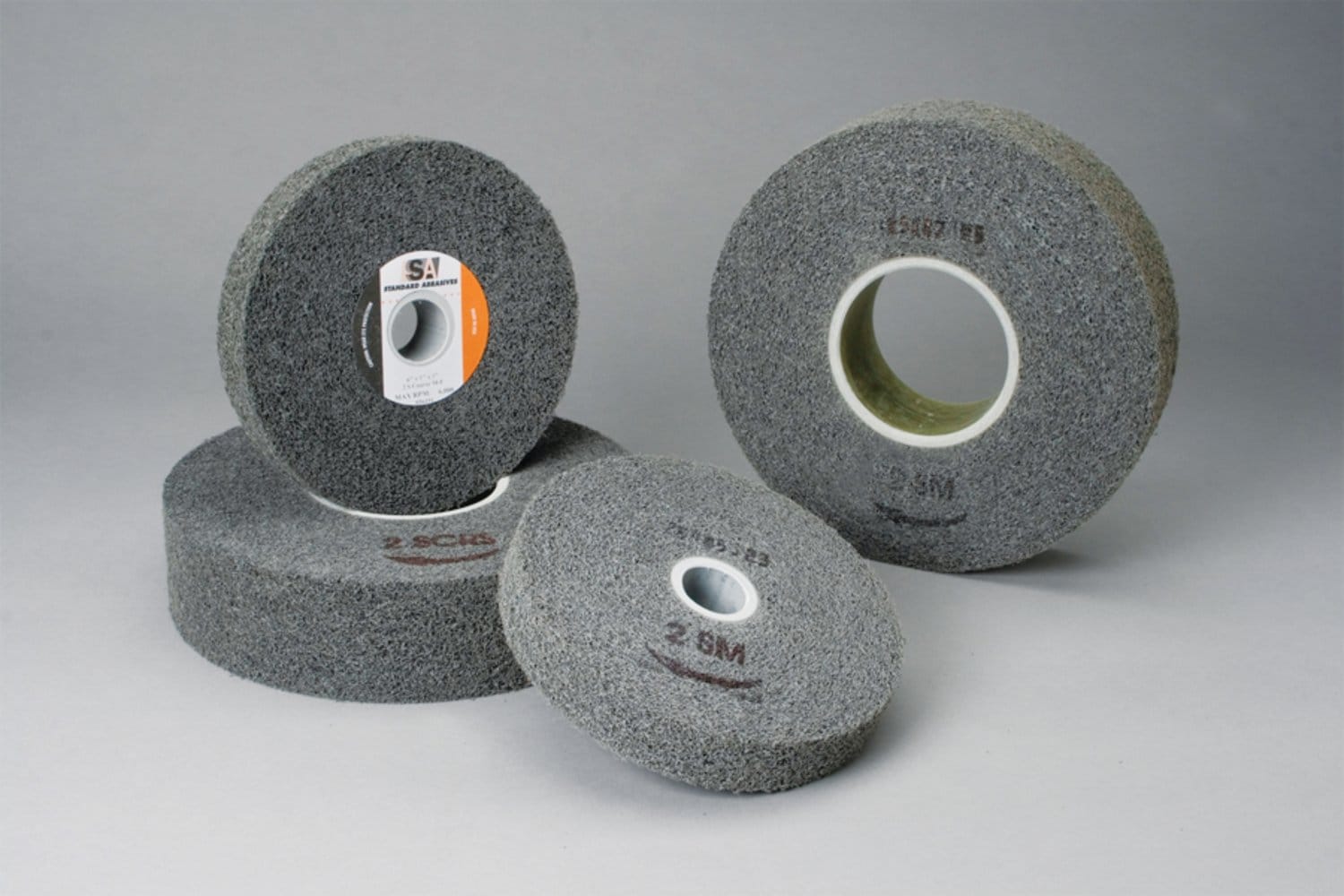7000121896 - Standard Abrasives Multi-Finish Wheel, 856492, 2S Medium, 8 in x 2 in x 3 in, 2 ea/Case