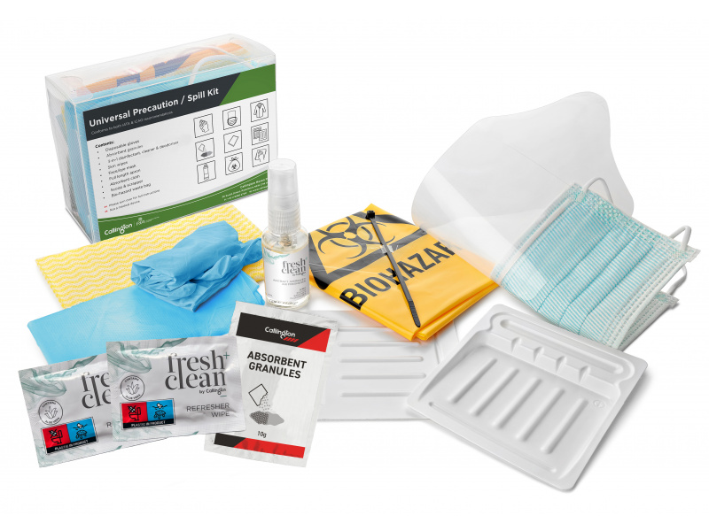 4852/PREKIT/AU - CALLINGTON UNIVERSAL PRECAUTION SPILL KIT - BIOHAZARD SPILL CLEANING KIT - KIT
