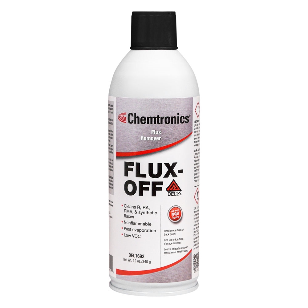 DEL1692 - CHEMTRONICS FLUX OFF DELTA NONFLAMMABLE EXTRA STRENGTH FLUX REMOVER 12OZ