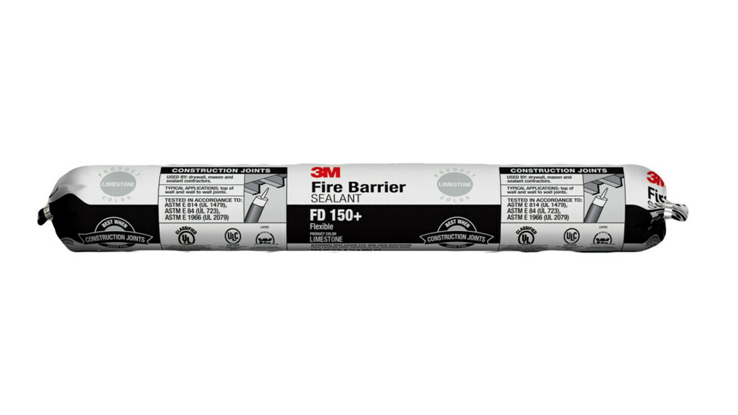 7100009734 - 3M Fire Barrier Sealant FD 150+, Limestone, 20 fl oz Sausage Pack, 12/Case
