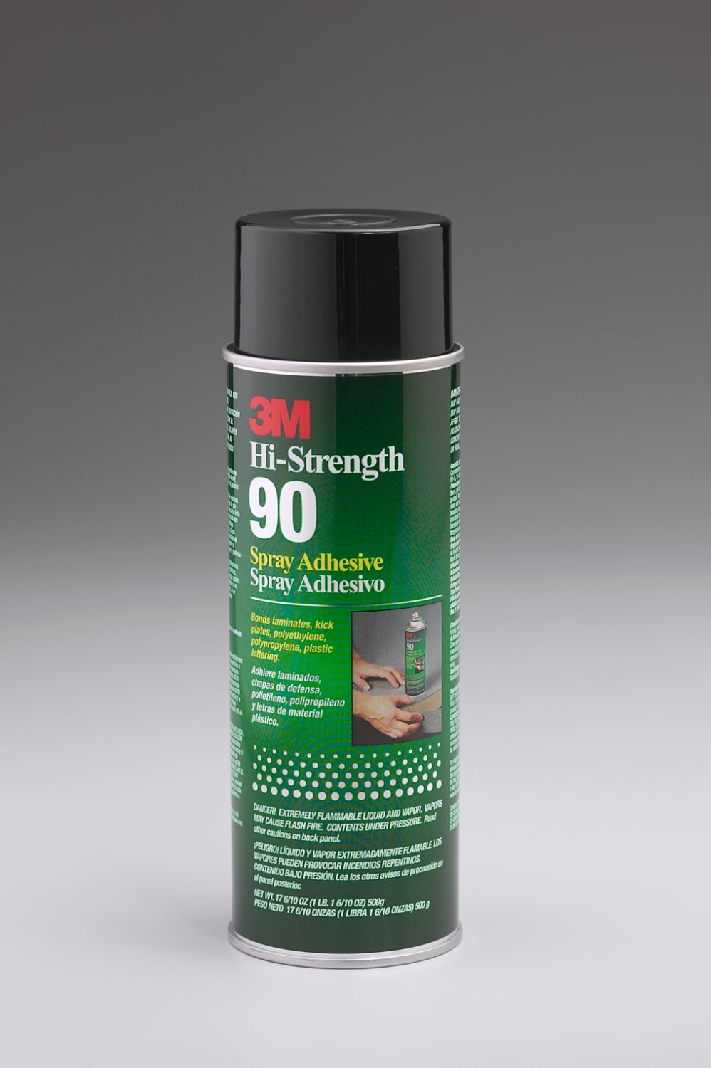 7000121432 - 3M Hi-Strength Spray Adhesive 90, Clear, 24 fl oz Can (Net Wt 17.6 oz), 1/Case, Sample, NOT FOR SALE IN CA AND OTHER STATES