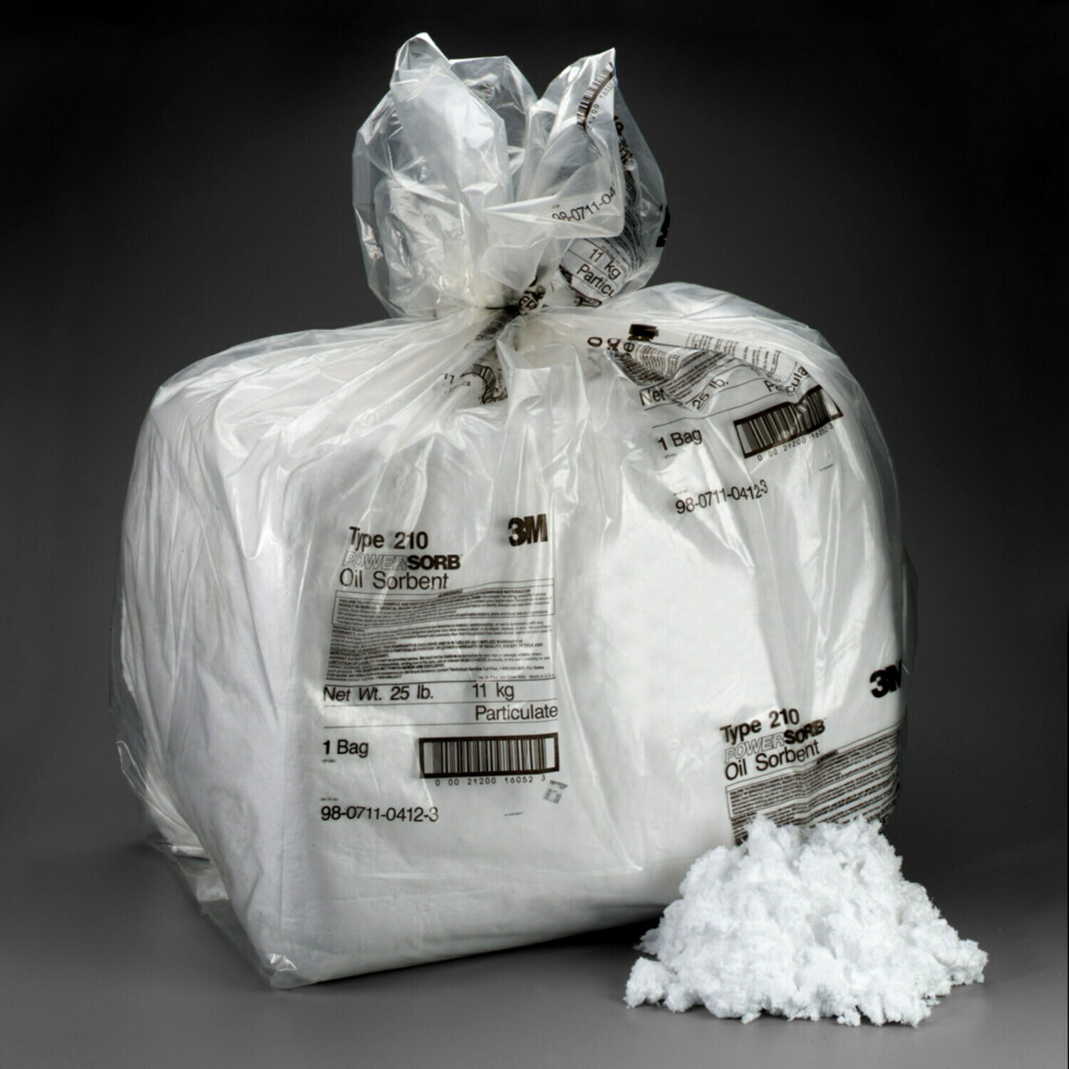 7100011408 - 3M Petroleum Sorbent Particulate T-210, 1 Bag/Case