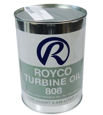 8081QT - Royco 808 Synthetic Based Lubricating Oil Gas Turbine Engine - Quart